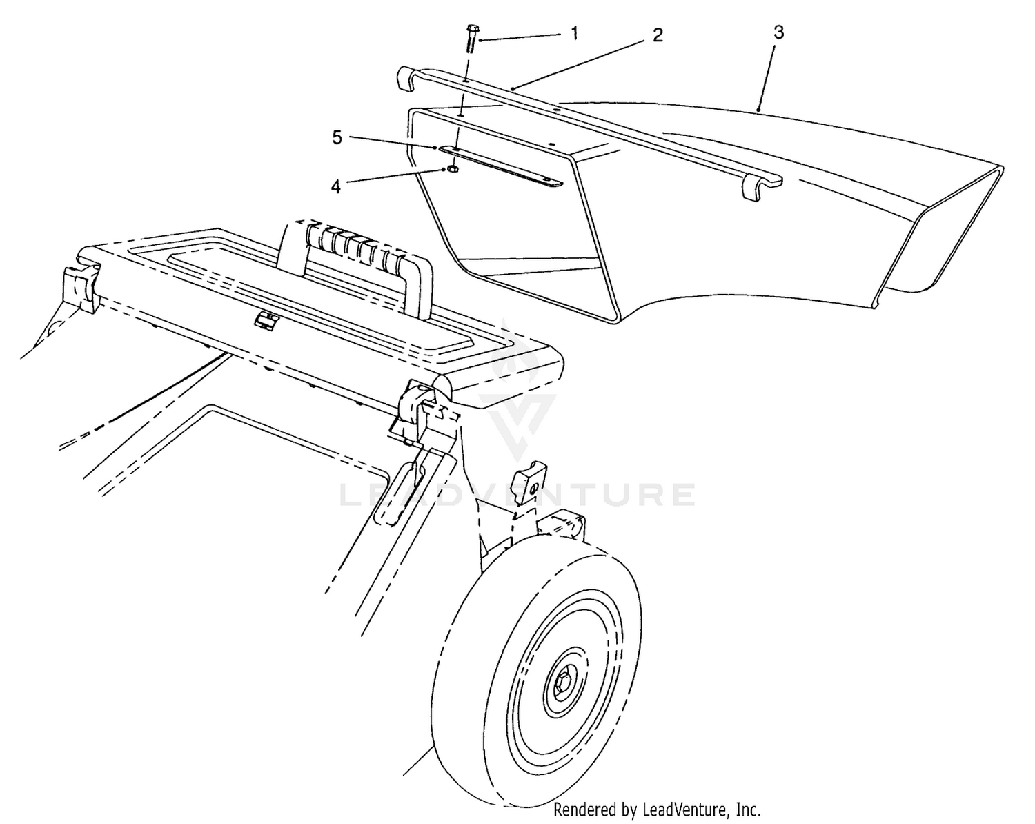 Side Discharge Chute Model No. 59112 (optional)