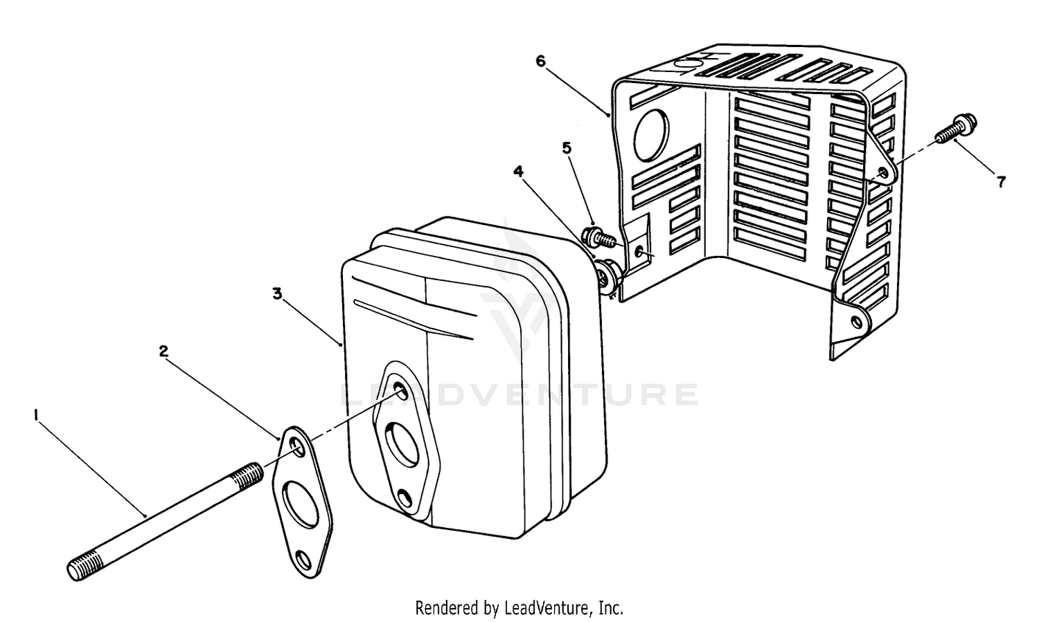 Muffler Assembly (engine No. Vmm1-3)