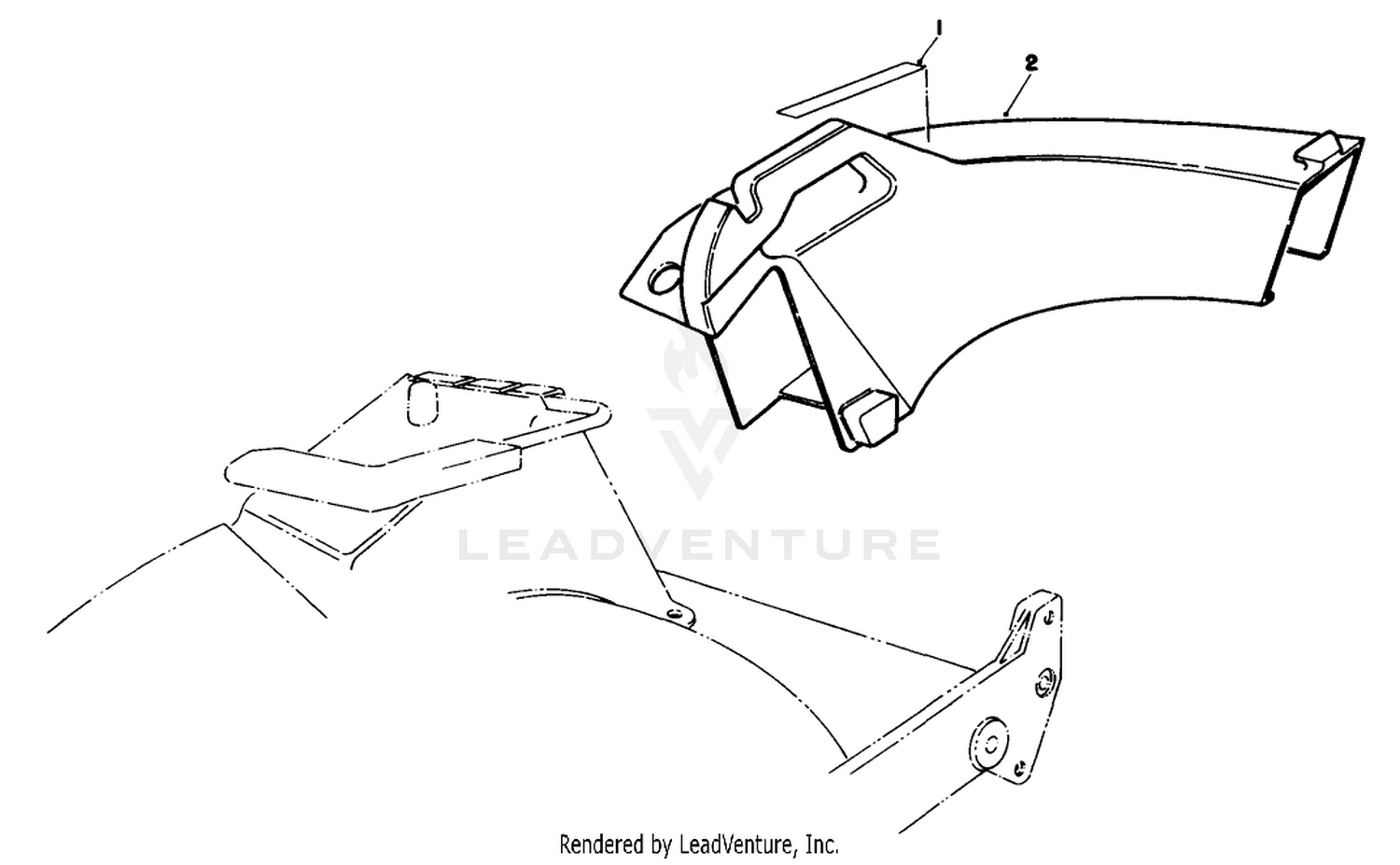 Side Discharge Chute Model No. 59110 (optional)
