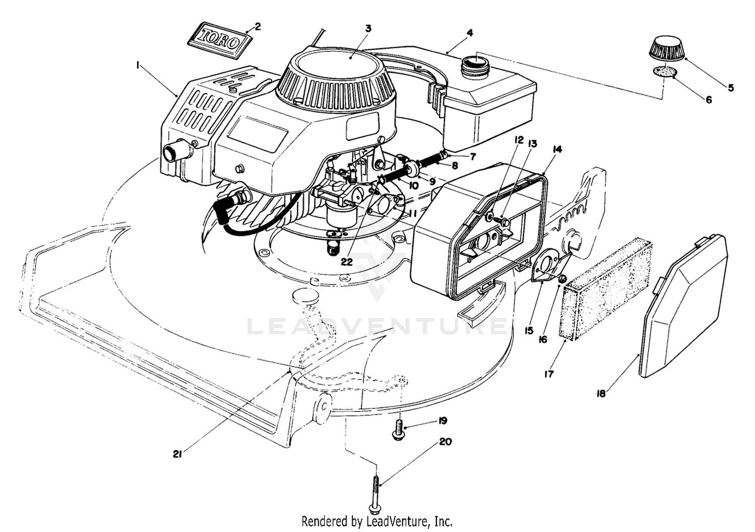 Engine Assembly (used On Units With Serial No. 6002201  Up)