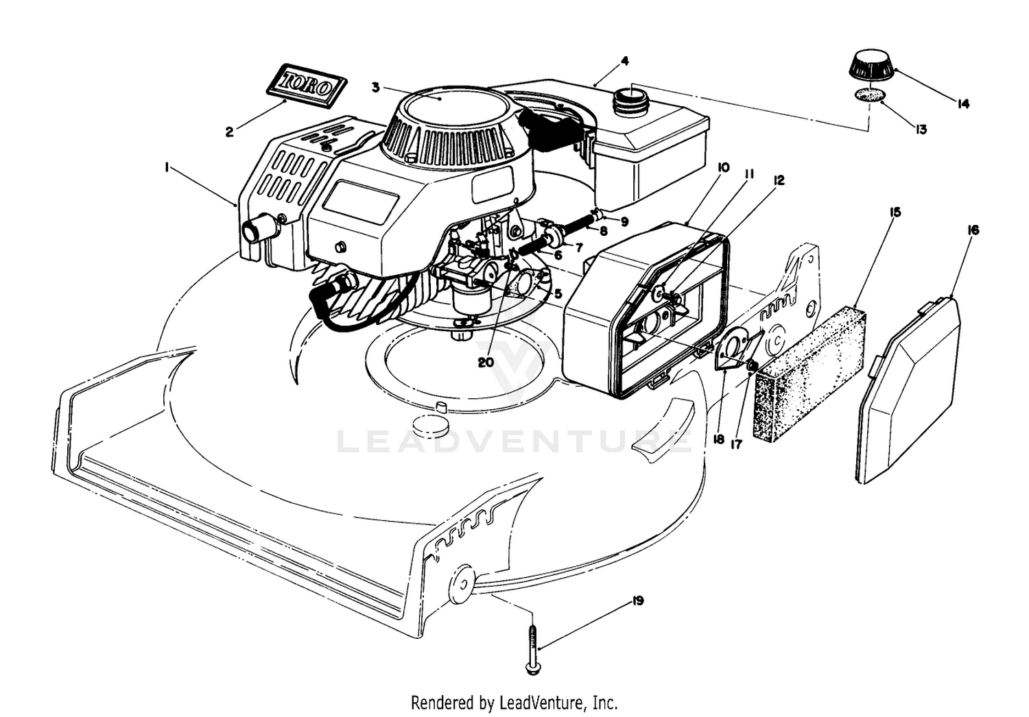 Engine Assembly (model No. 47pf5)(used On Units With Serial No. 7000101-7002011)