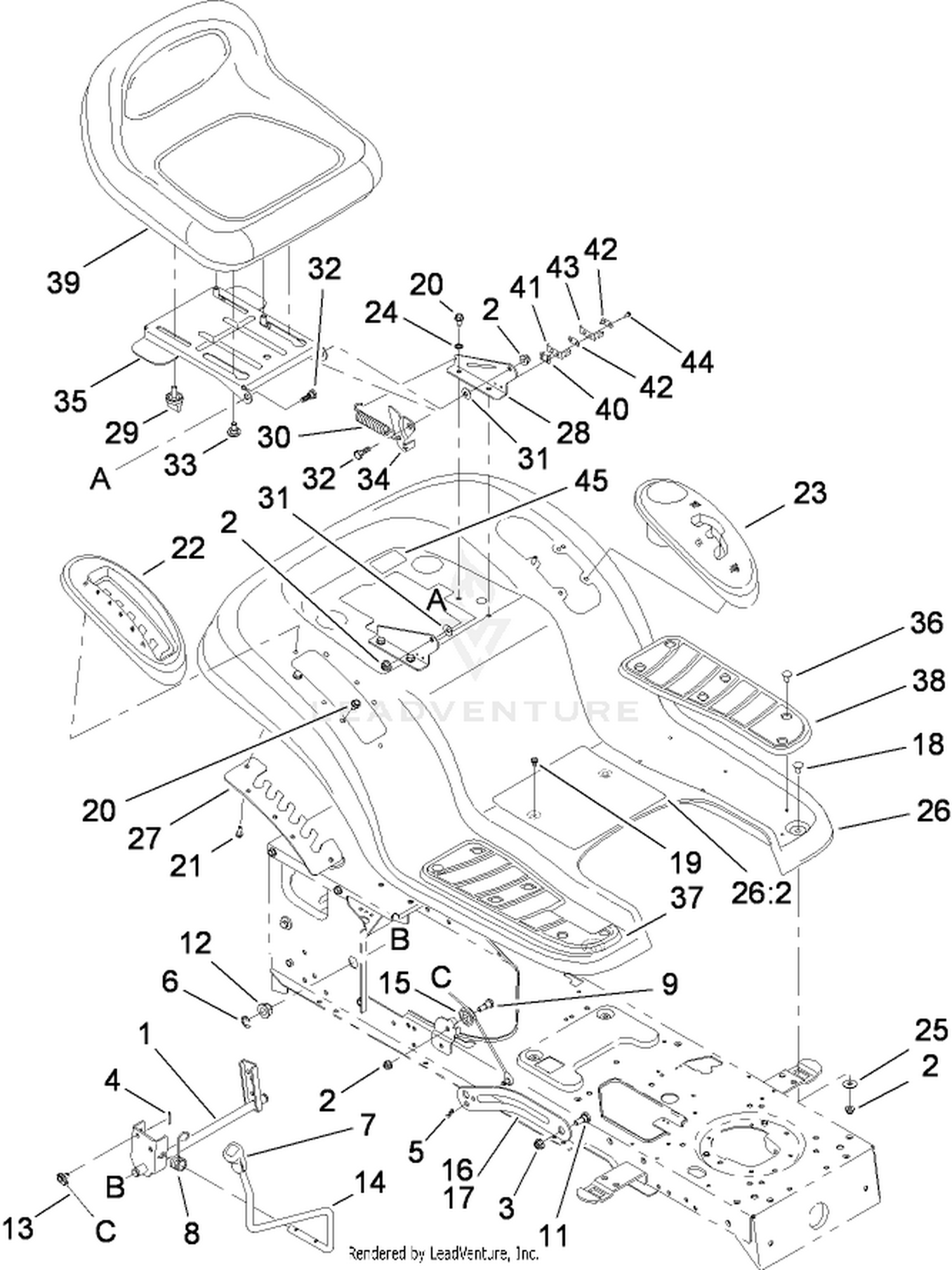 Seat and Fender Assembly