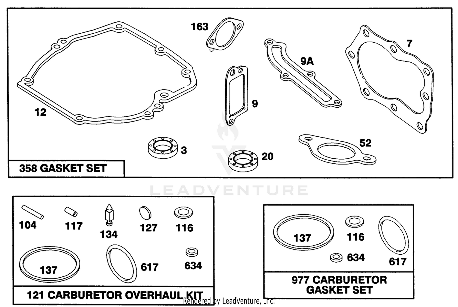 Engine Briggs  Stratton Model 124702-3115-01 8