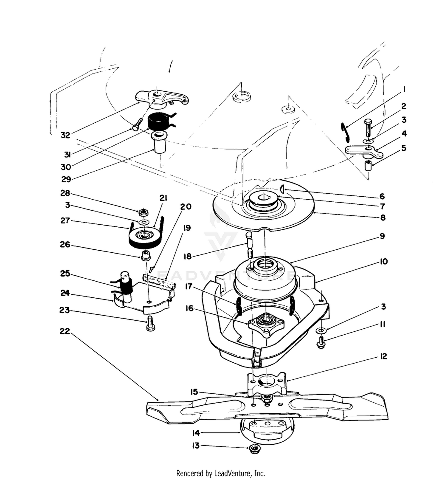 Blade Brake Clutch Assembly