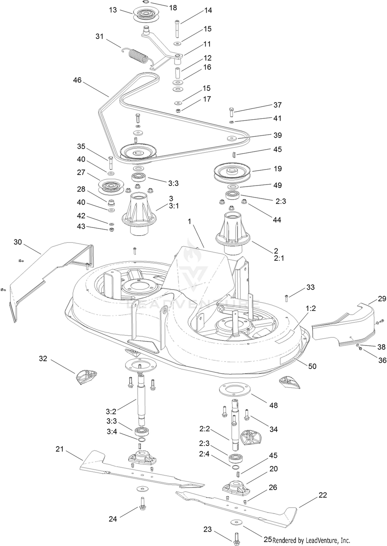 92cm Deck Assembly