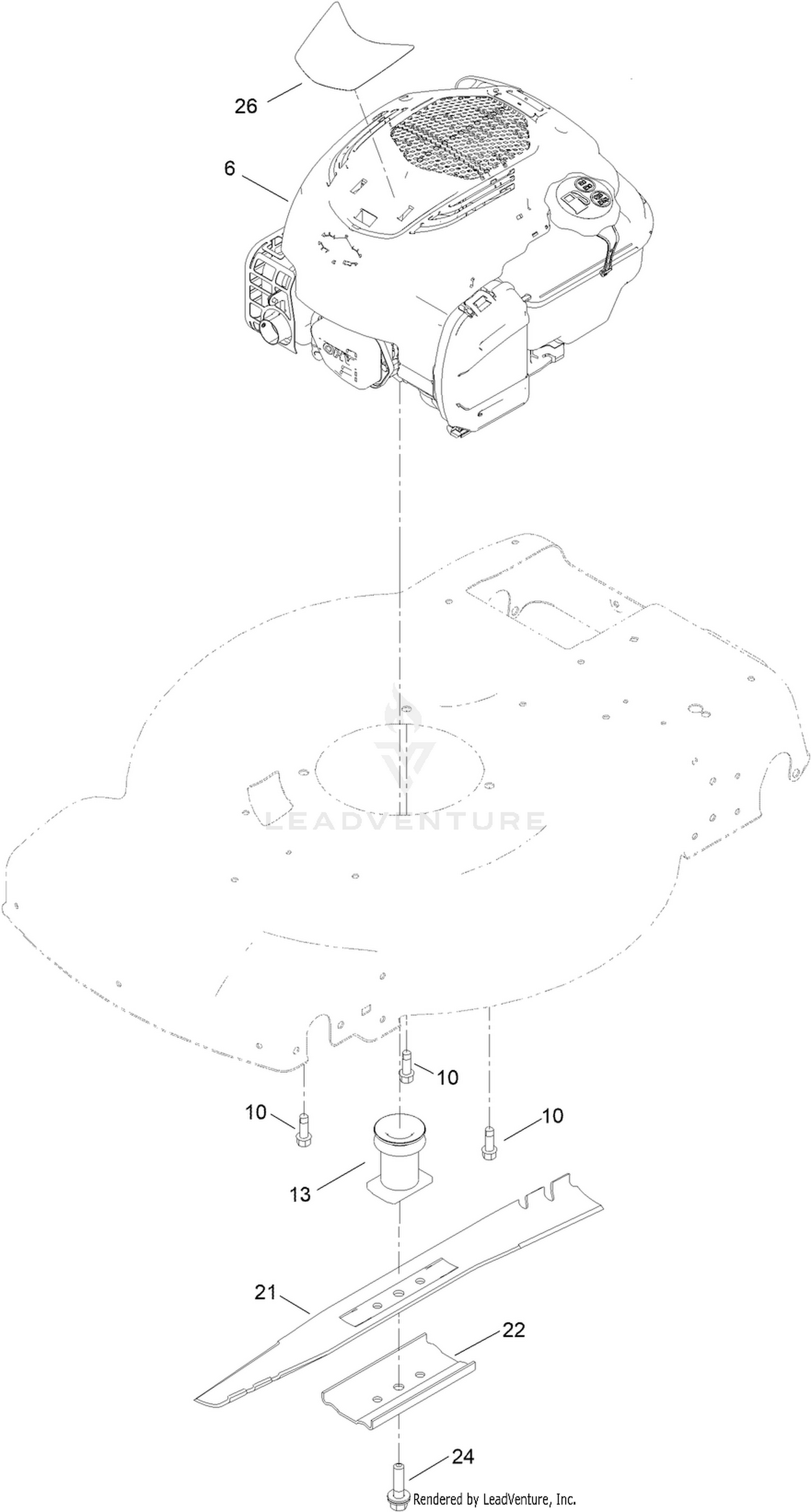 Engine and Blade Assembly