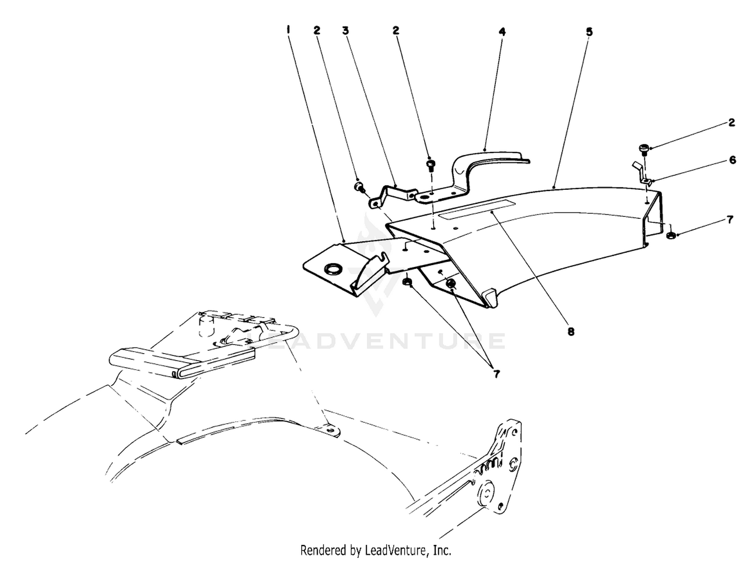 Side Discharge Chute Model No. 59108 (optional)
