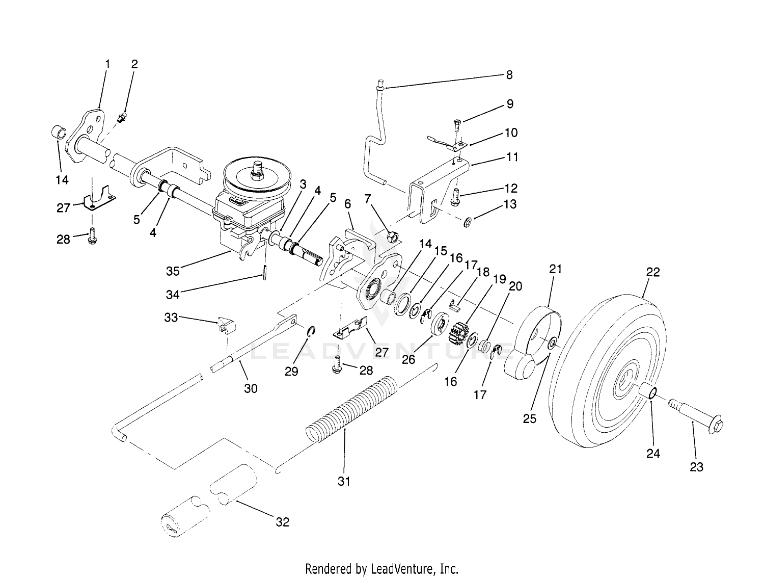 S. P. Rear Axle Assembly