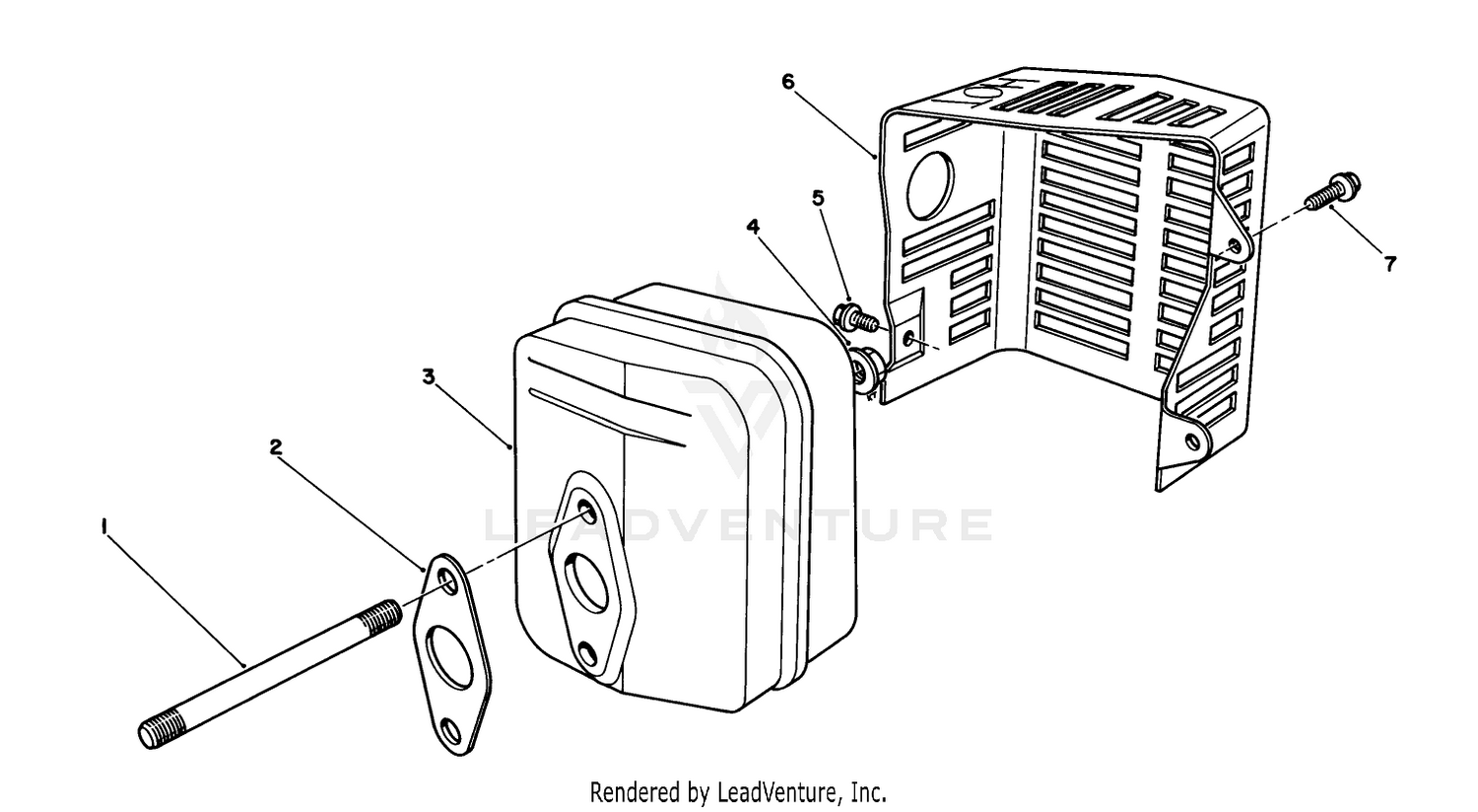 Muffler Assembly (model No. Vml0-2)