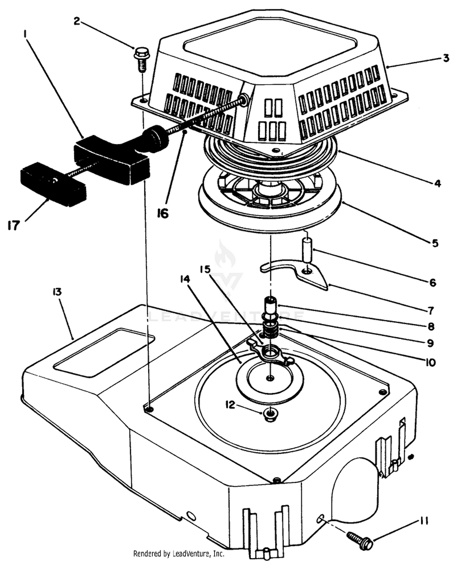 Recoil Assembly (engine No. Vmj8)