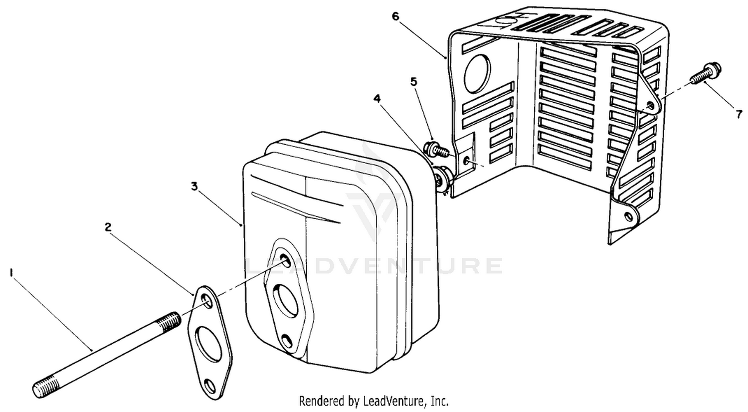 Muffler Assembly (engine Model No. Vmk9-2)