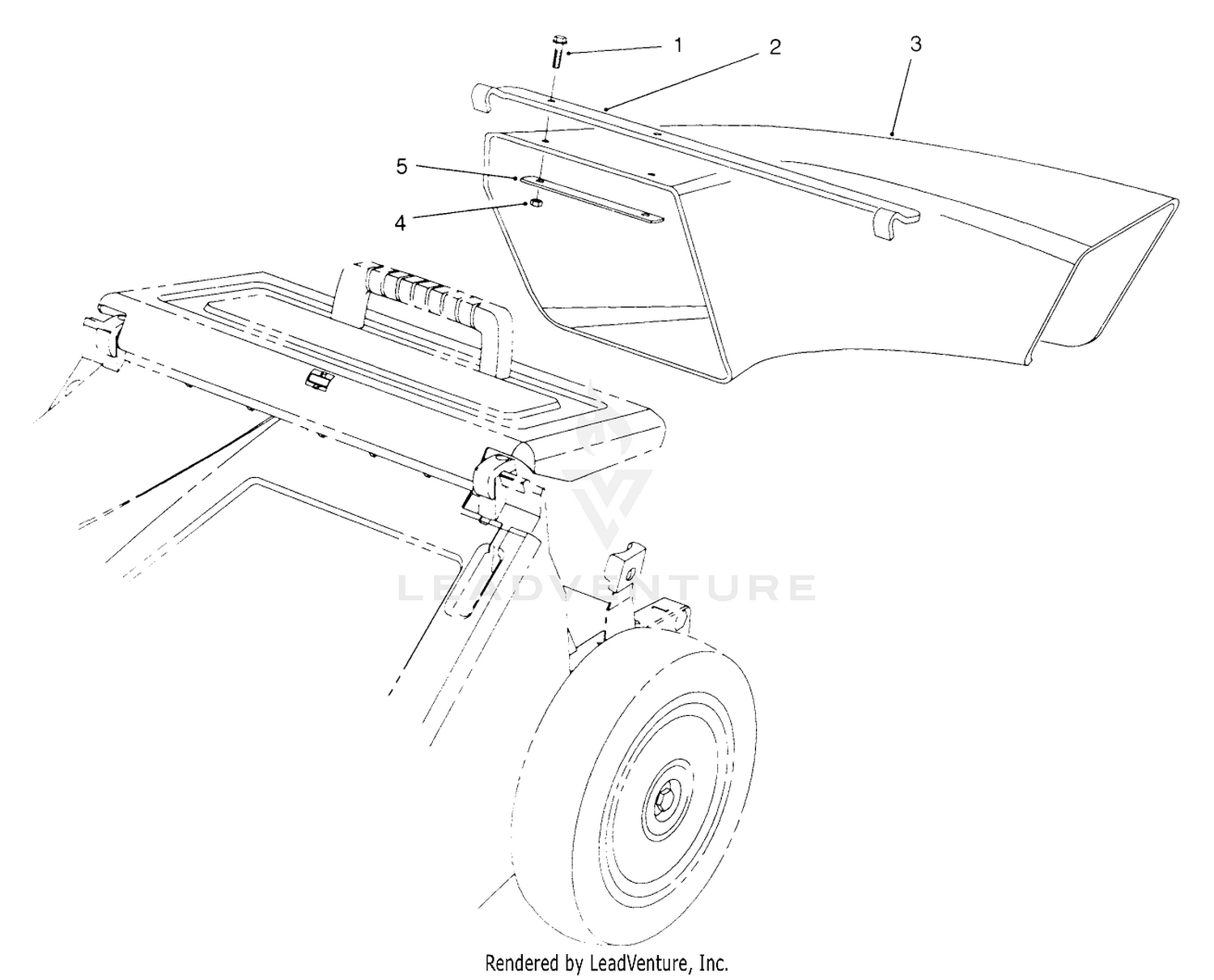 Side Discharge Chute Model No. 59112 (optional)