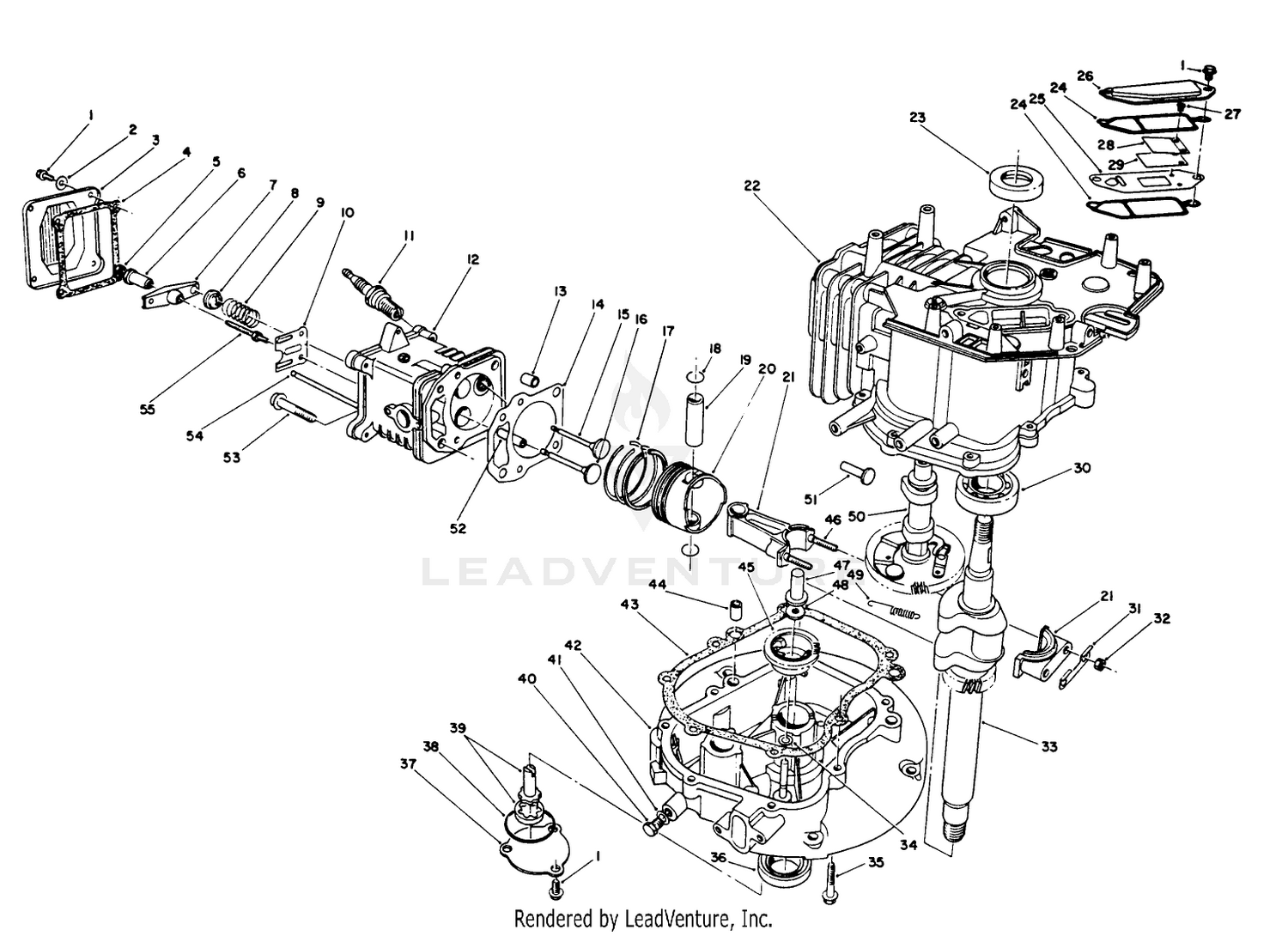 Crankcase Assembly (continued) (engine Model No. Vmk9-2)