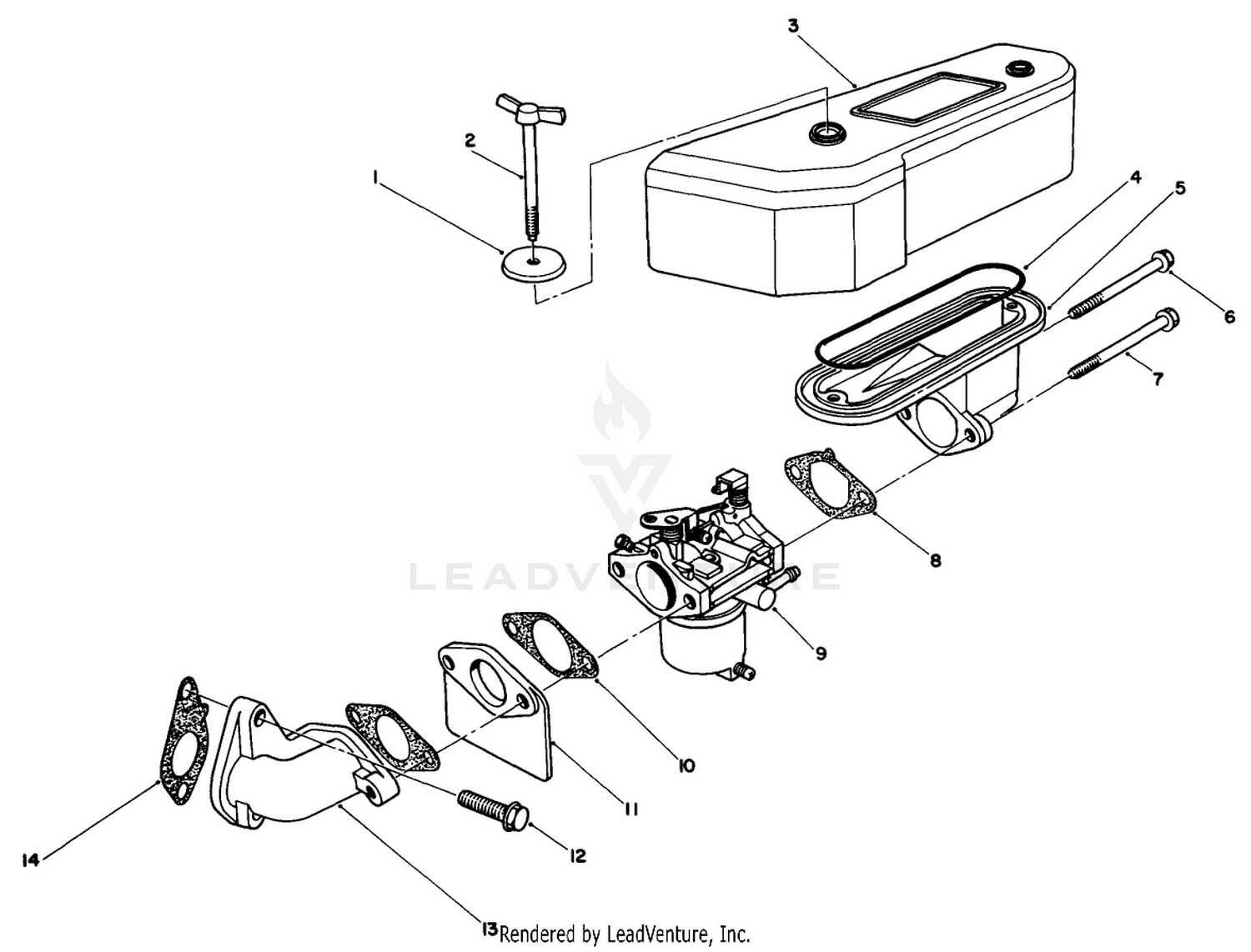 Air Cleaner and Carburetor Assembly