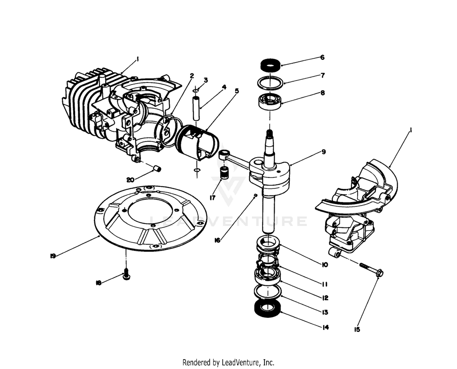 Crankshaft Assembly (model No. 47ph7)