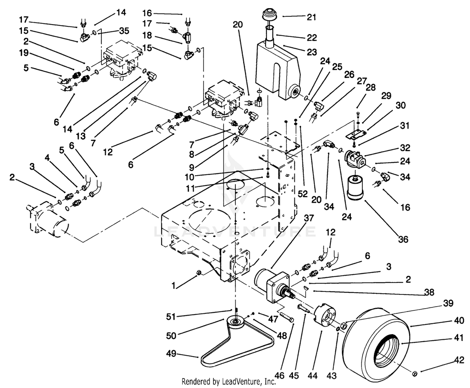 Wheel Assembly  Hydraulic Components