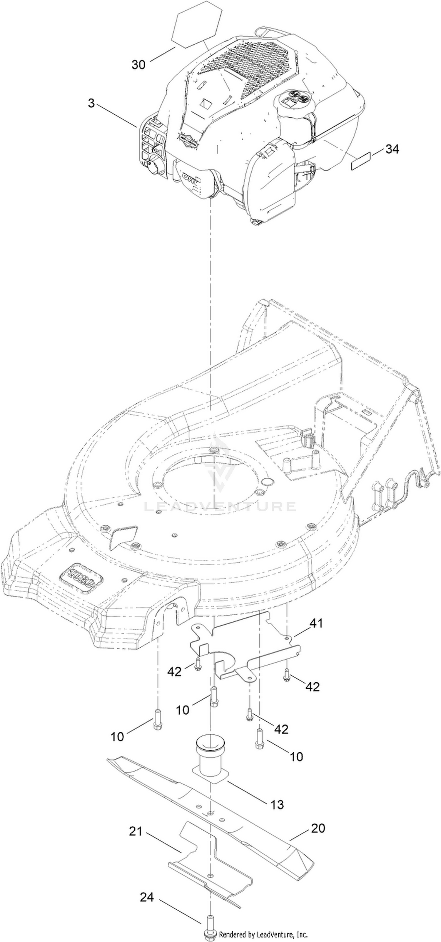 Engine and Blade Assembly