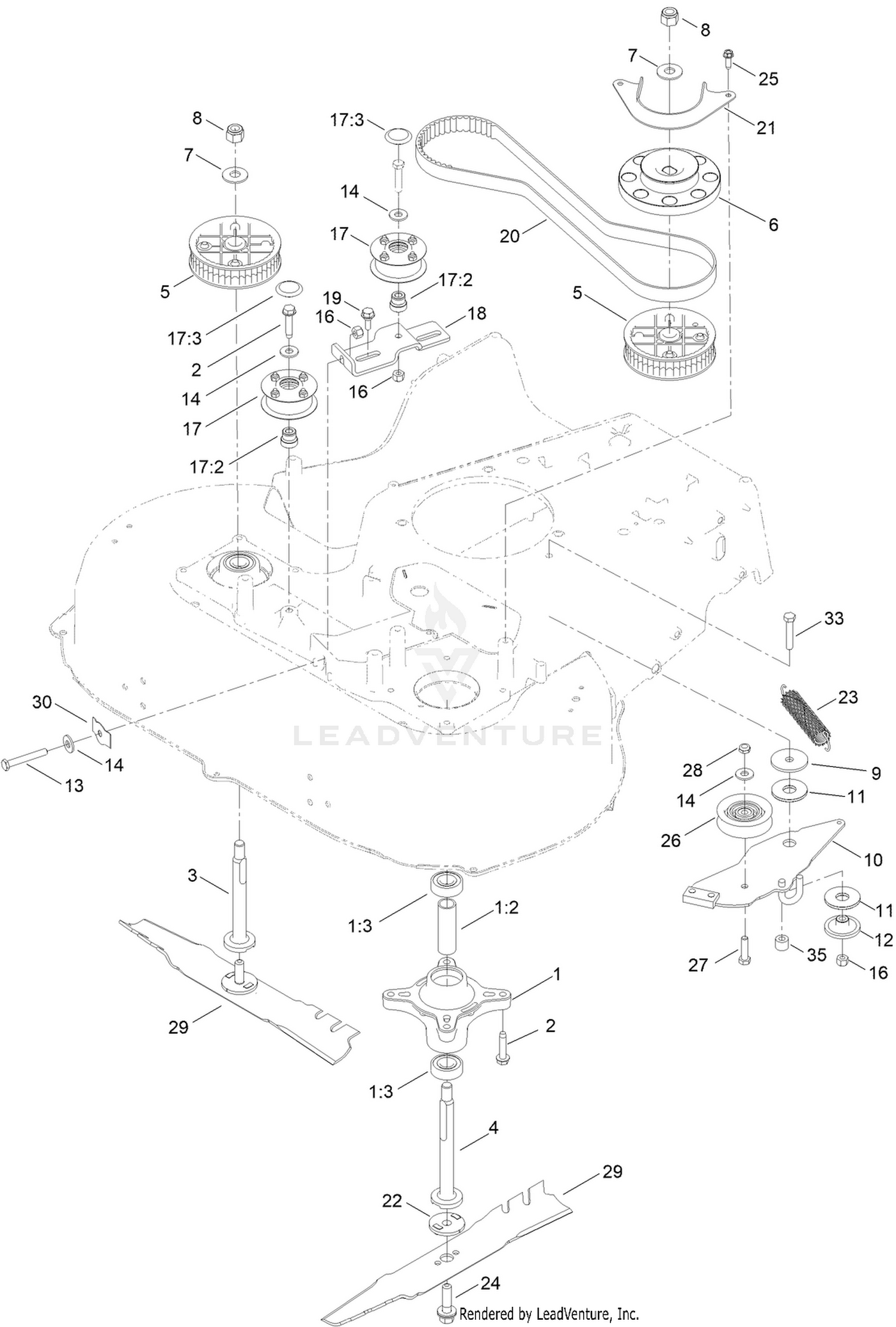Spindle and Belt Assembly