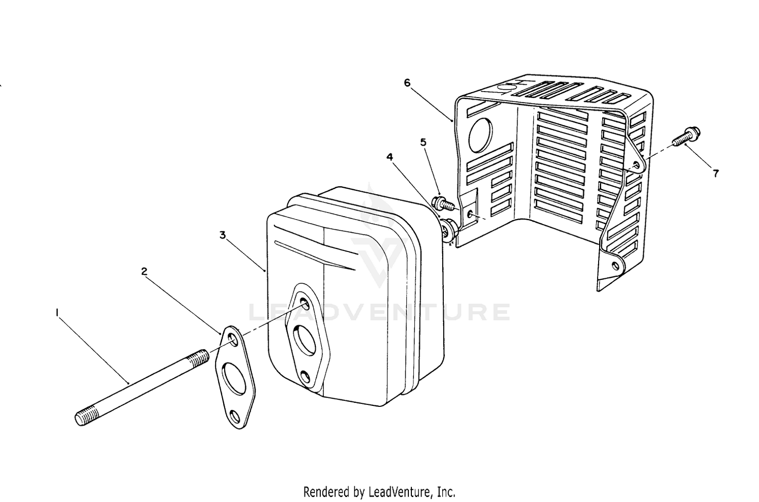 Muffler Assembly (engine Model No. Vml0-2)