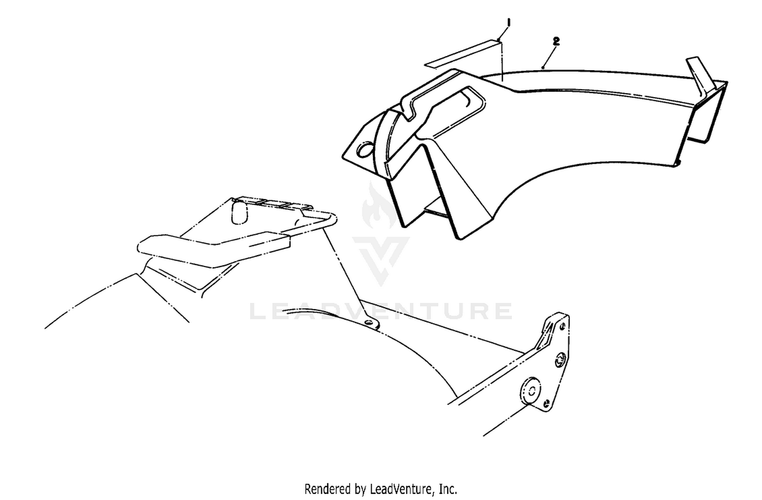 Side Discharge Chute Model No. 59168 (optional)