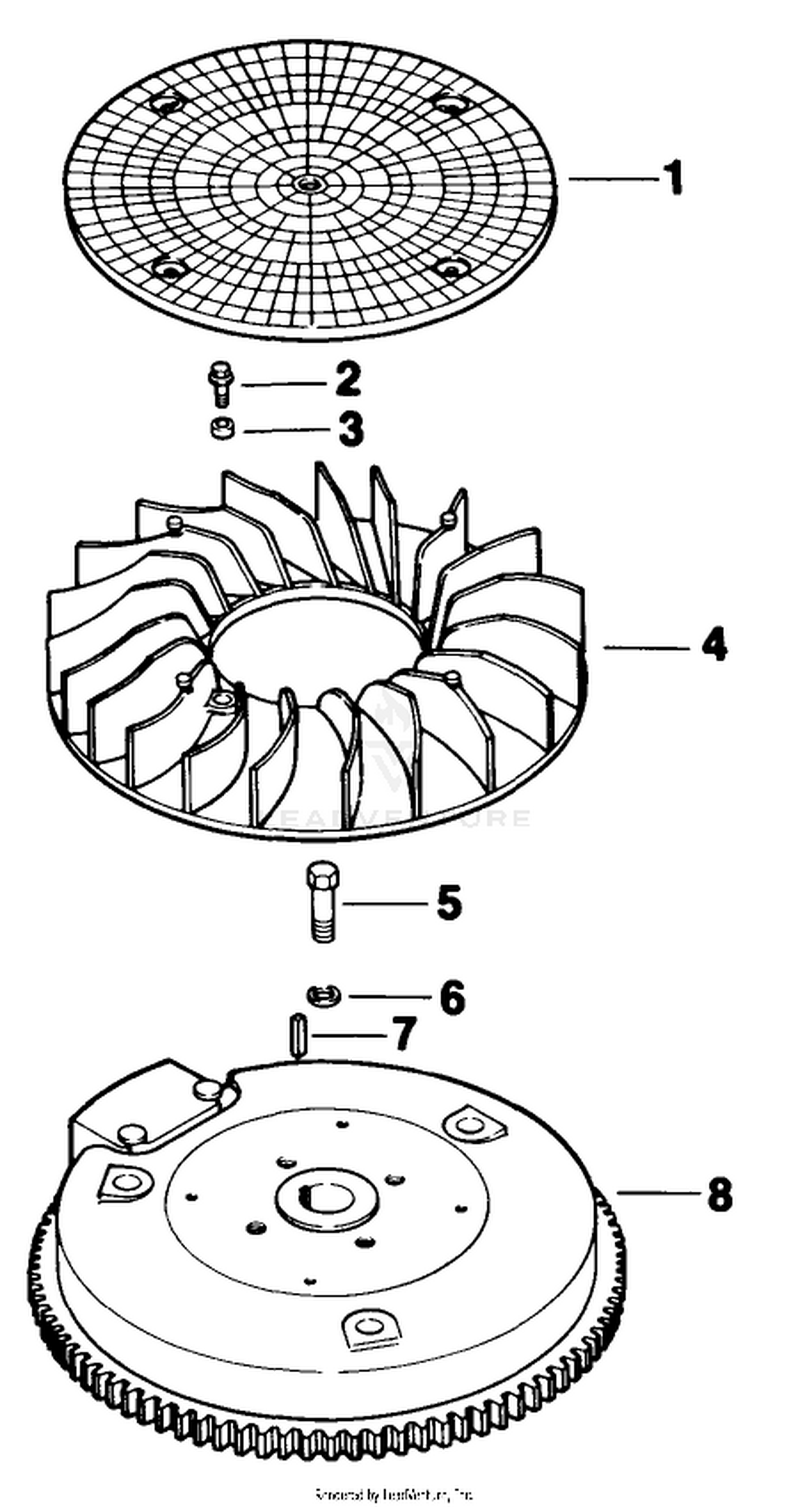 Flywheel-Engine Kohler Model No. Mv16s-Type 56519