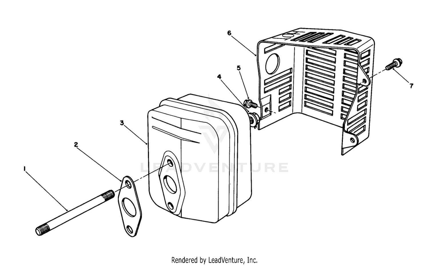 Muffler Assembly (engine No. Vmj8)