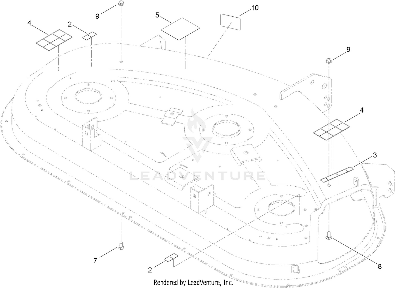 50 Inch Deck Decal Assembly No. 119-8841