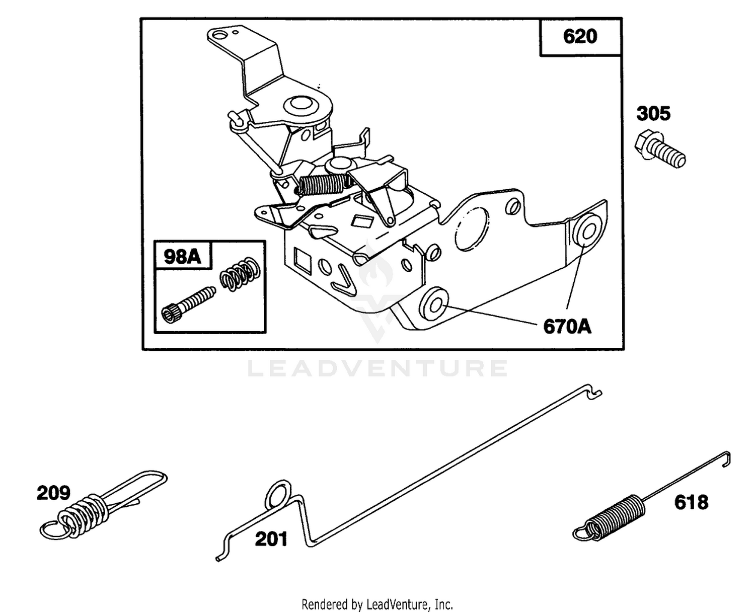 Engine Briggs  Stratton Model 122702-3188-01 4