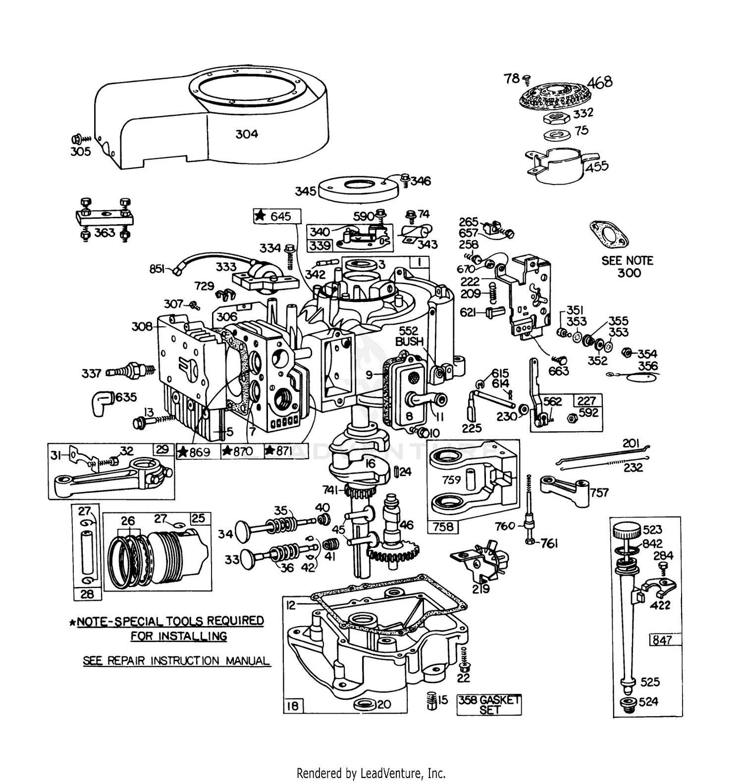 Briggs stratton quantum xm 60 схема