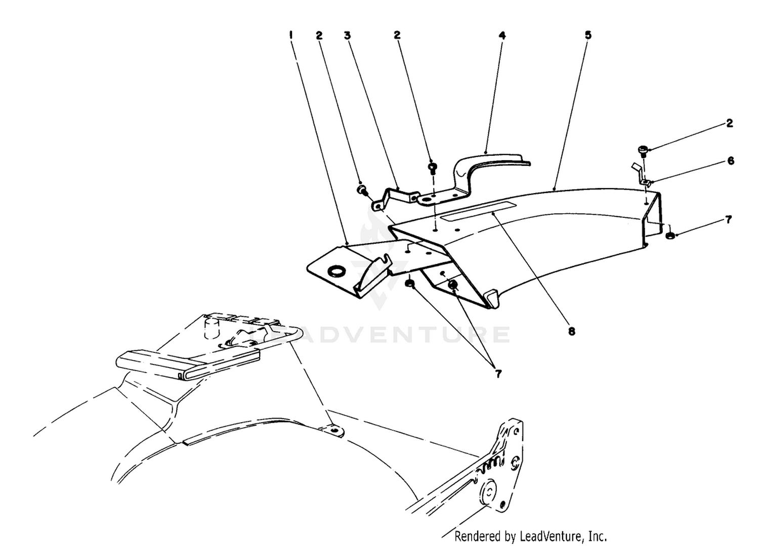 Side Discharge Chute Model No. 59108 (optional)