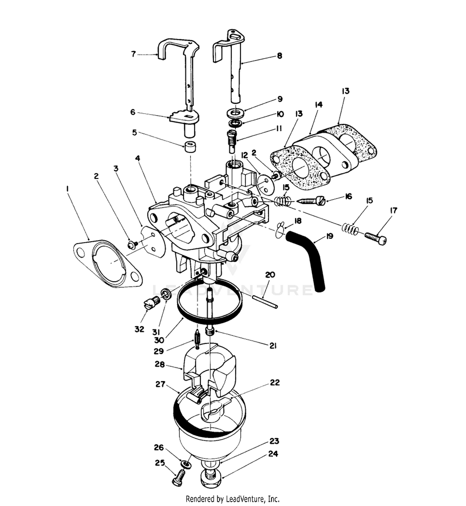 Carburetor Assembly (model No. Vmk9)