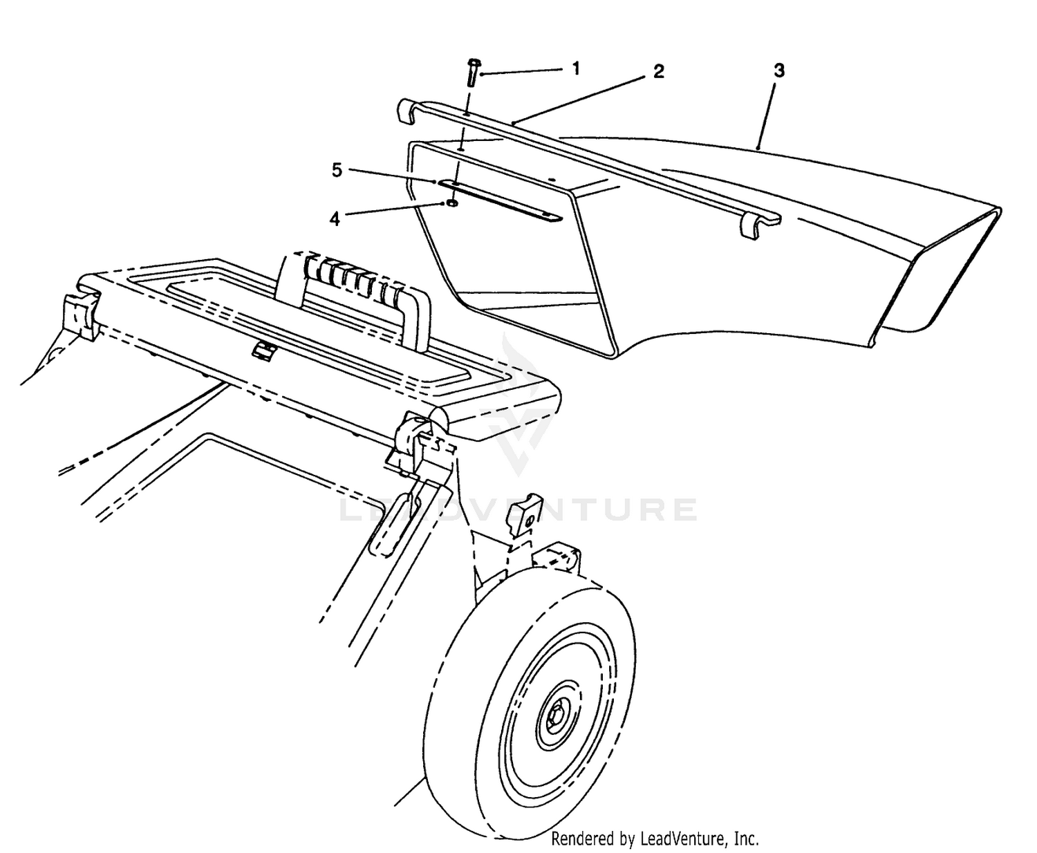 Side Discharge Chute Model No. 59112 (optional)