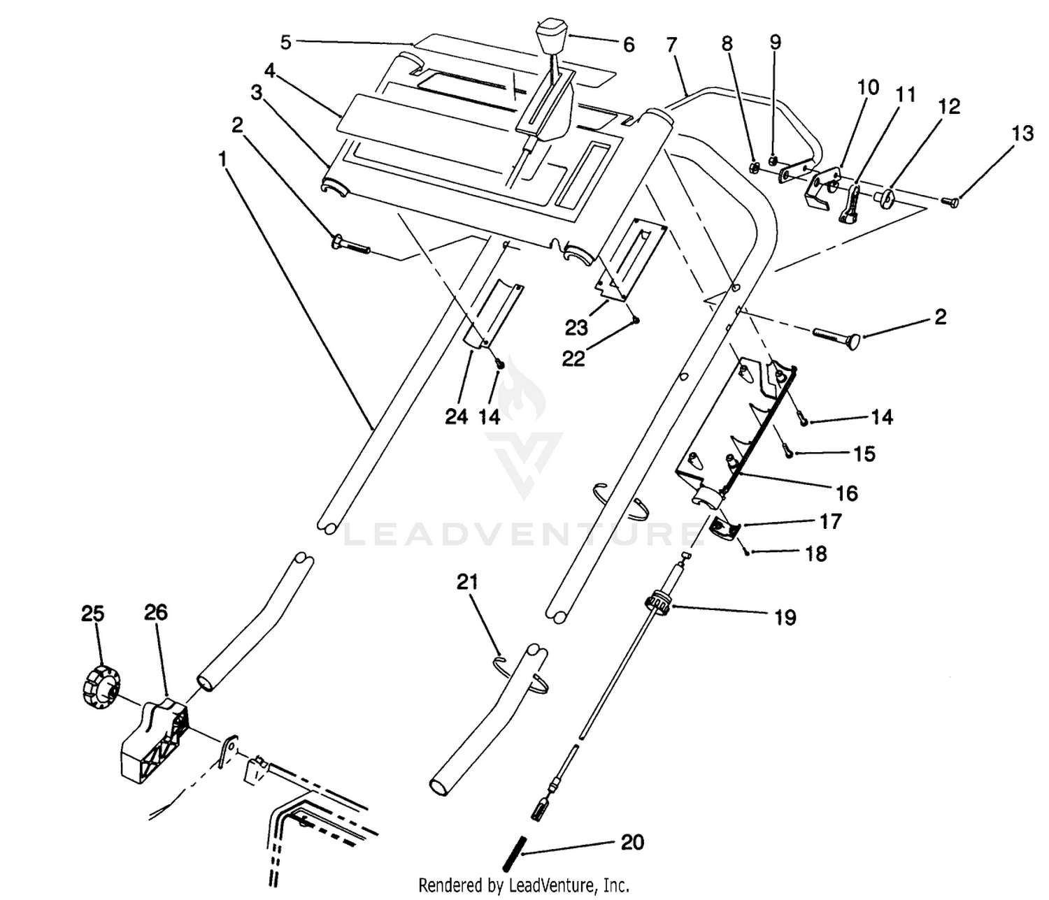 S.p. Handle Assembly (model No. 20905 Only)