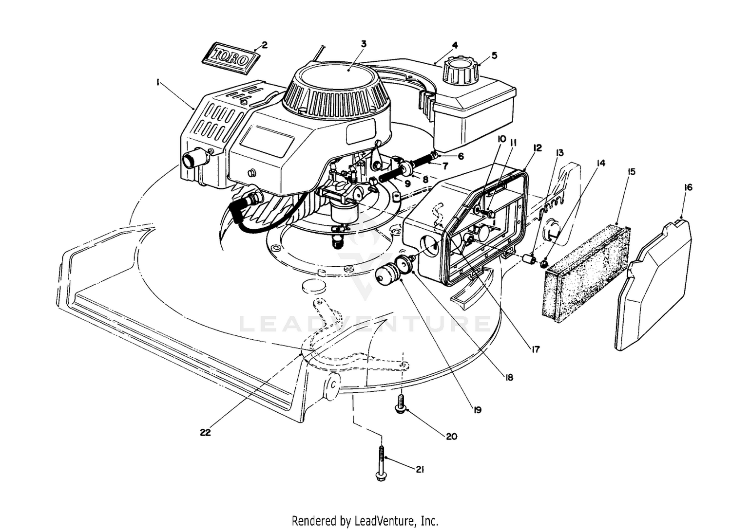 Engine Assembly (used On Units With Serial No. 8003898  Up)