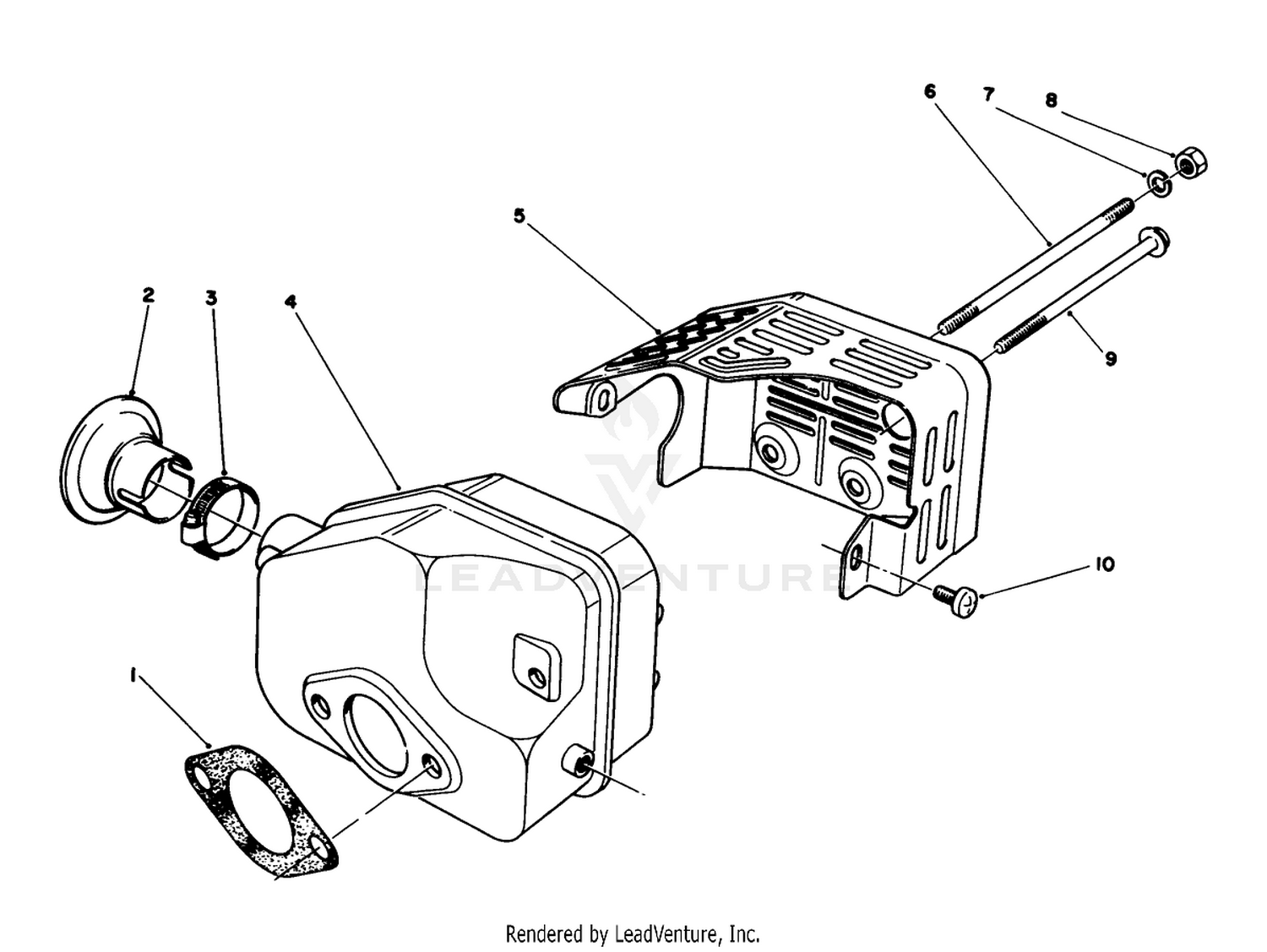 Muffler Assembly(model No. 47pn2-7)