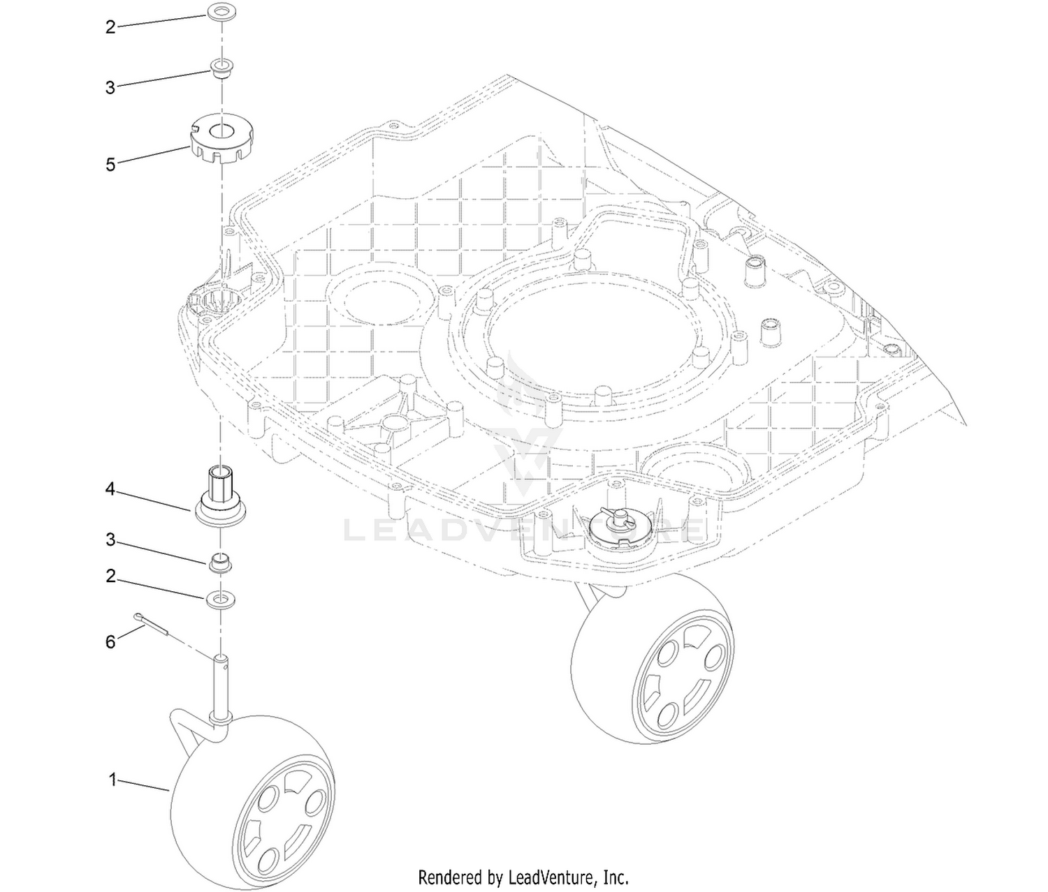 Front Caster Kit Assembly No.?163-1940