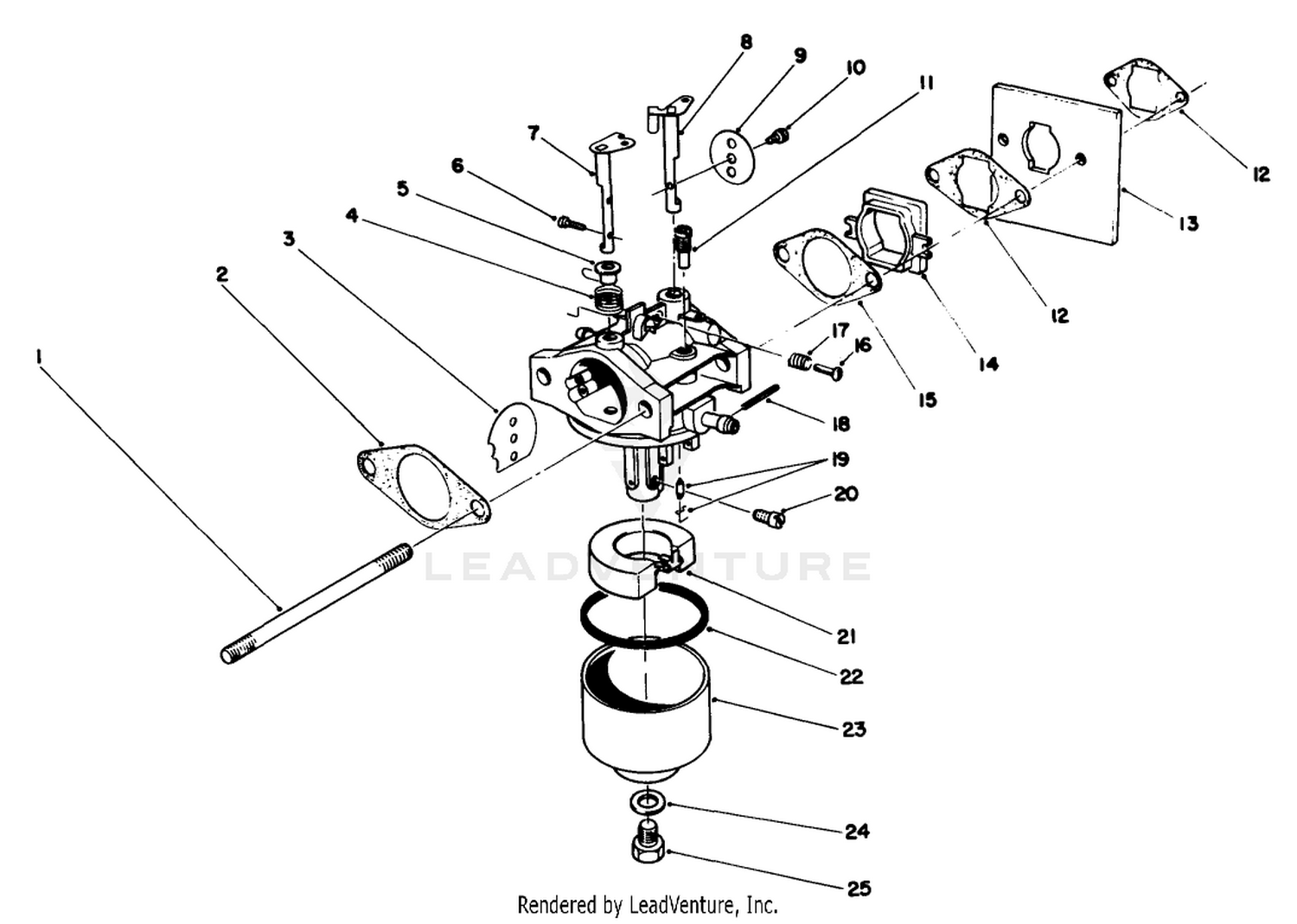 Engine Assembly Model No. 47pj8 3