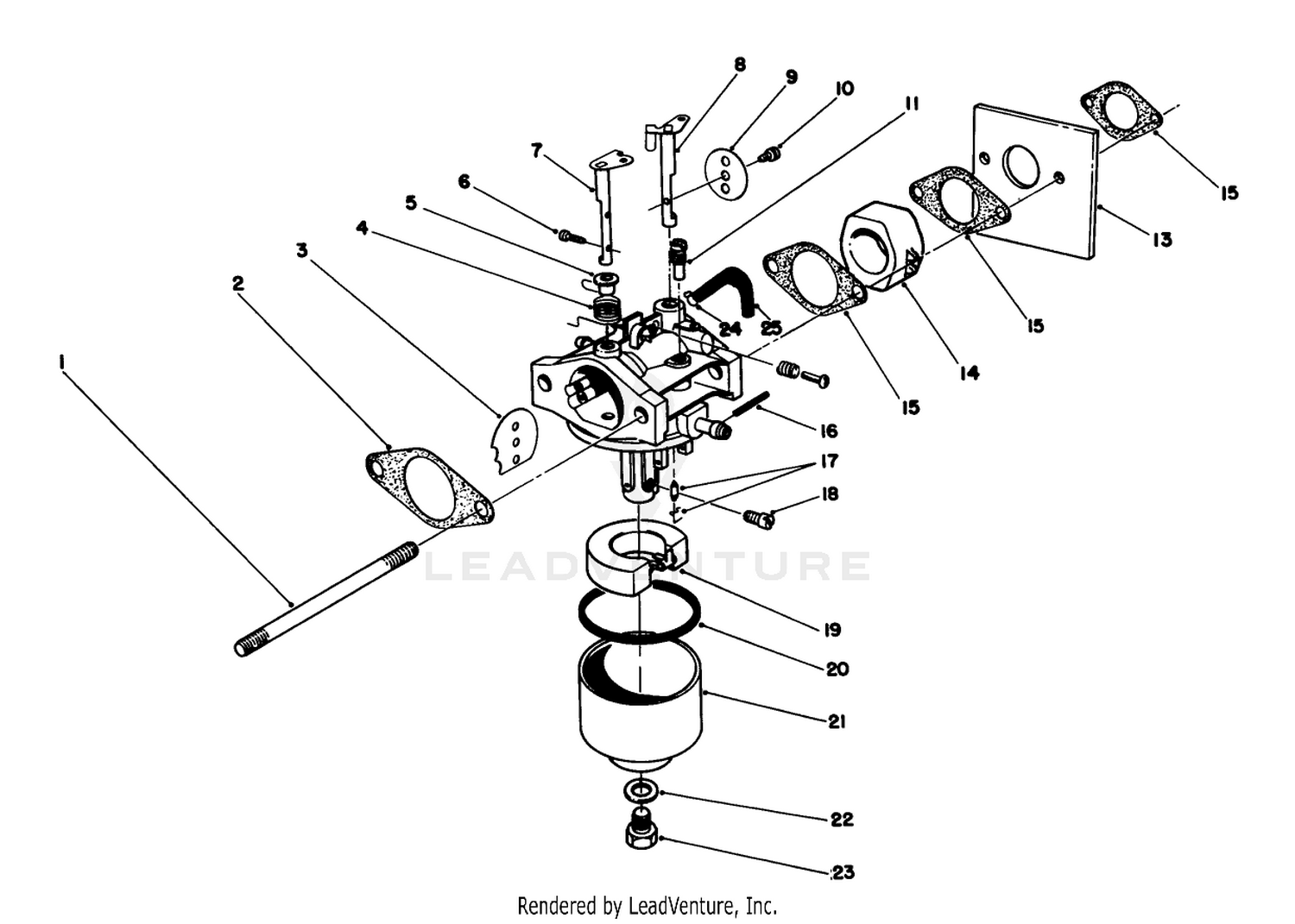 Carburetor Assembly (engine Model No. 47pj8) (engine Model No. 47ph7)