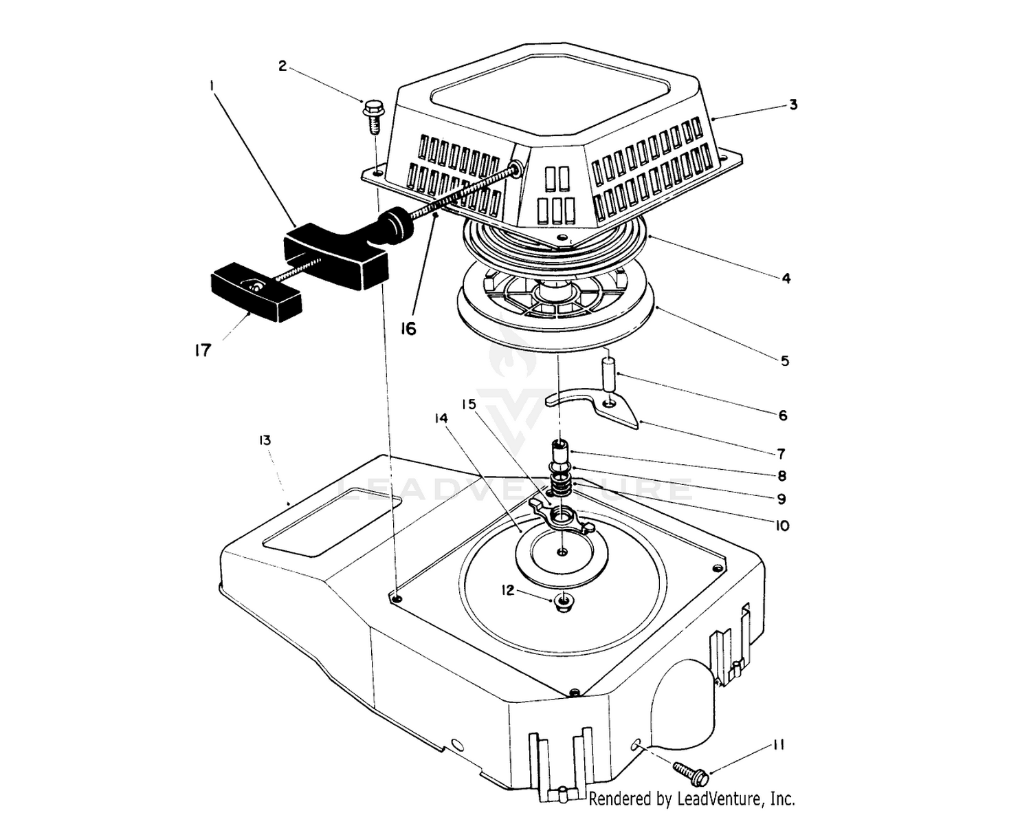 Recoil Assembly (engine No. Vmk9)