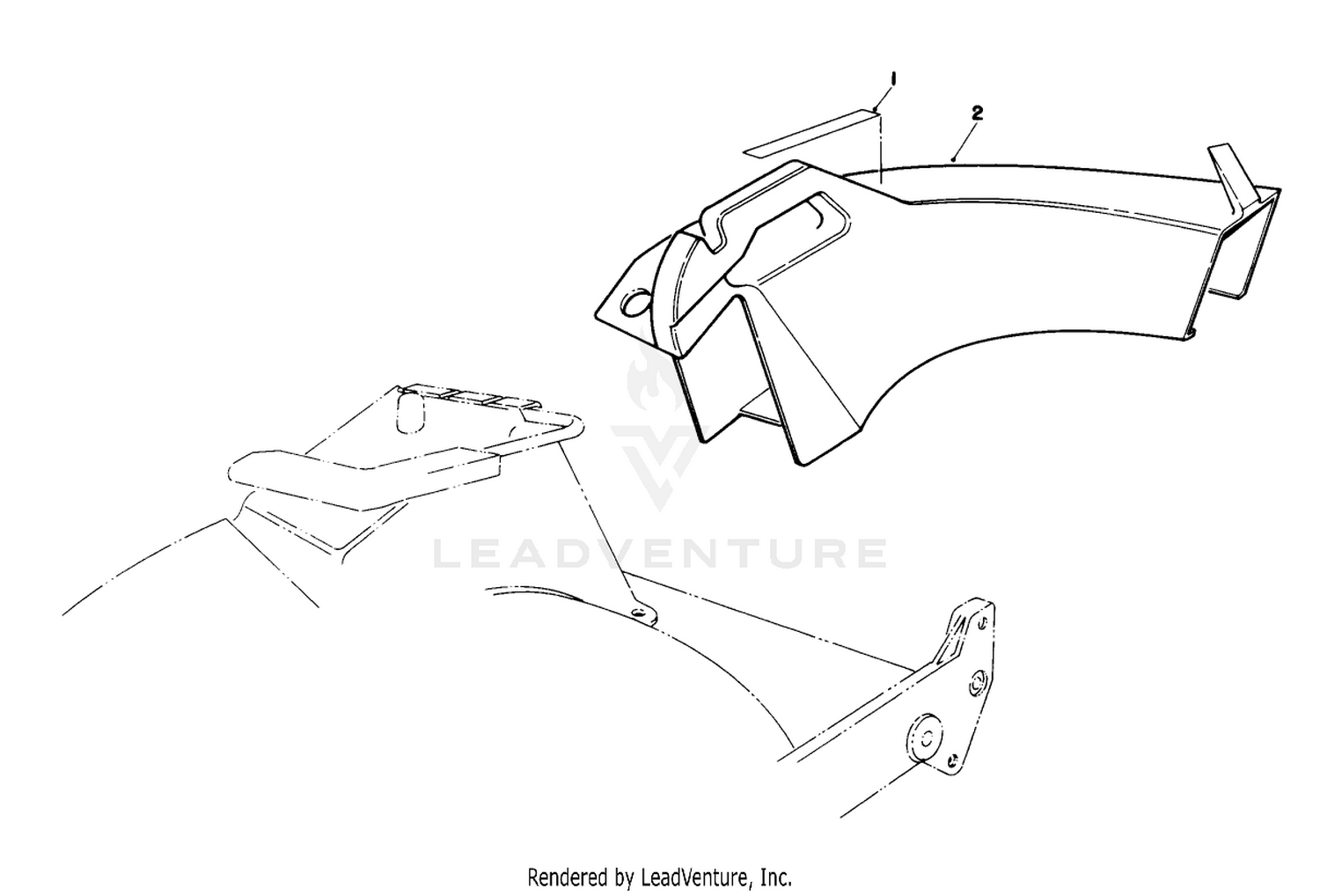 Side Discharge Chute Model No. 59168 (optional)