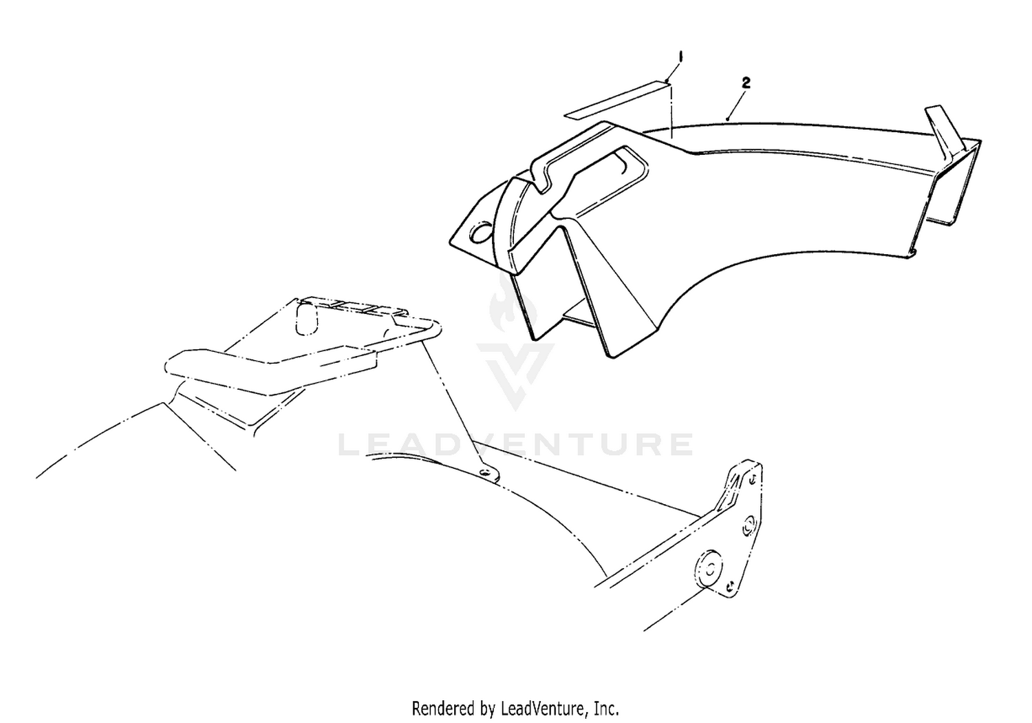 Side Discharge Chute Model No 59168 (optional)