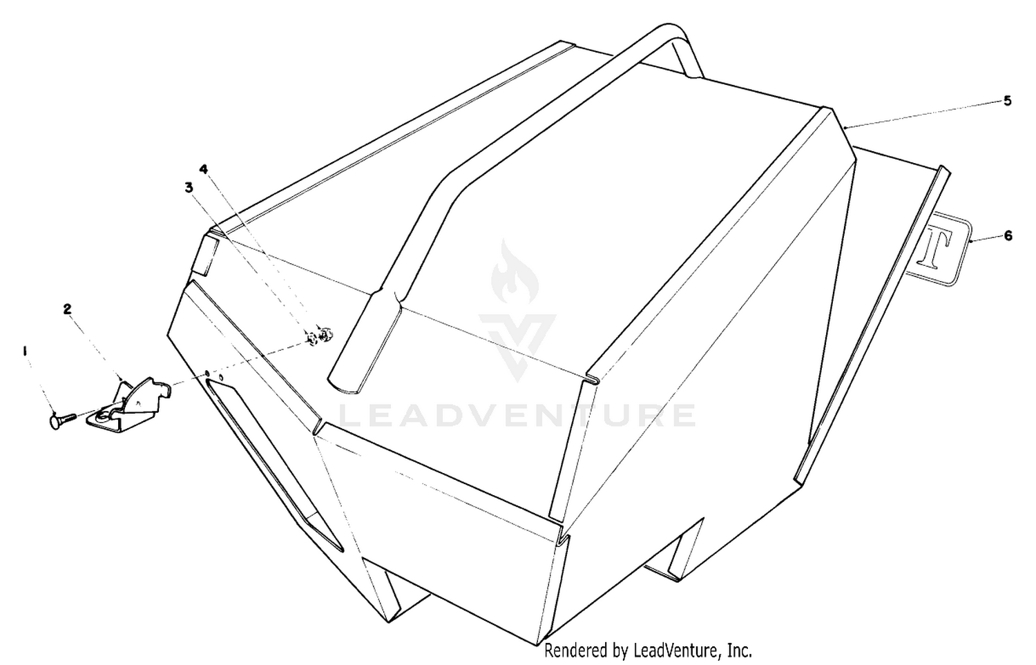 STEEL GRASS CATCHER (Model 22099) (Optional)