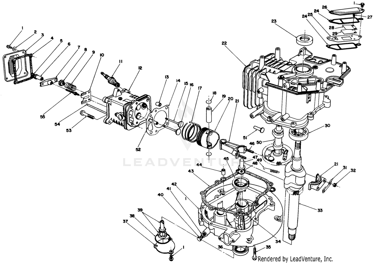 Engine Assembly (continued)(model No. Vml0-2)
