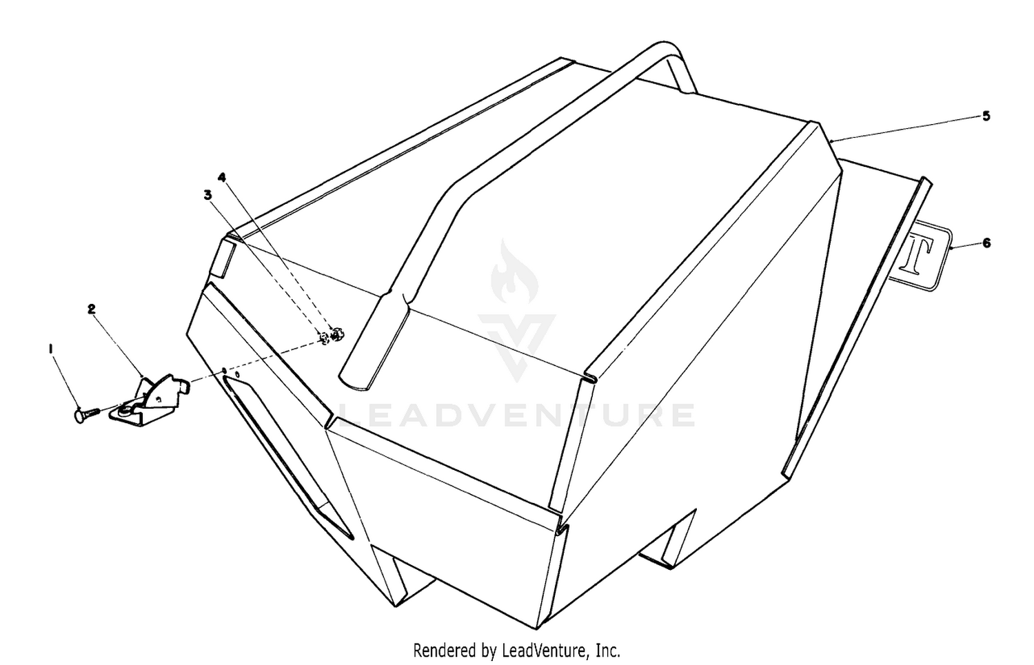 Steel Grass Catcher (model 22099)(optional)