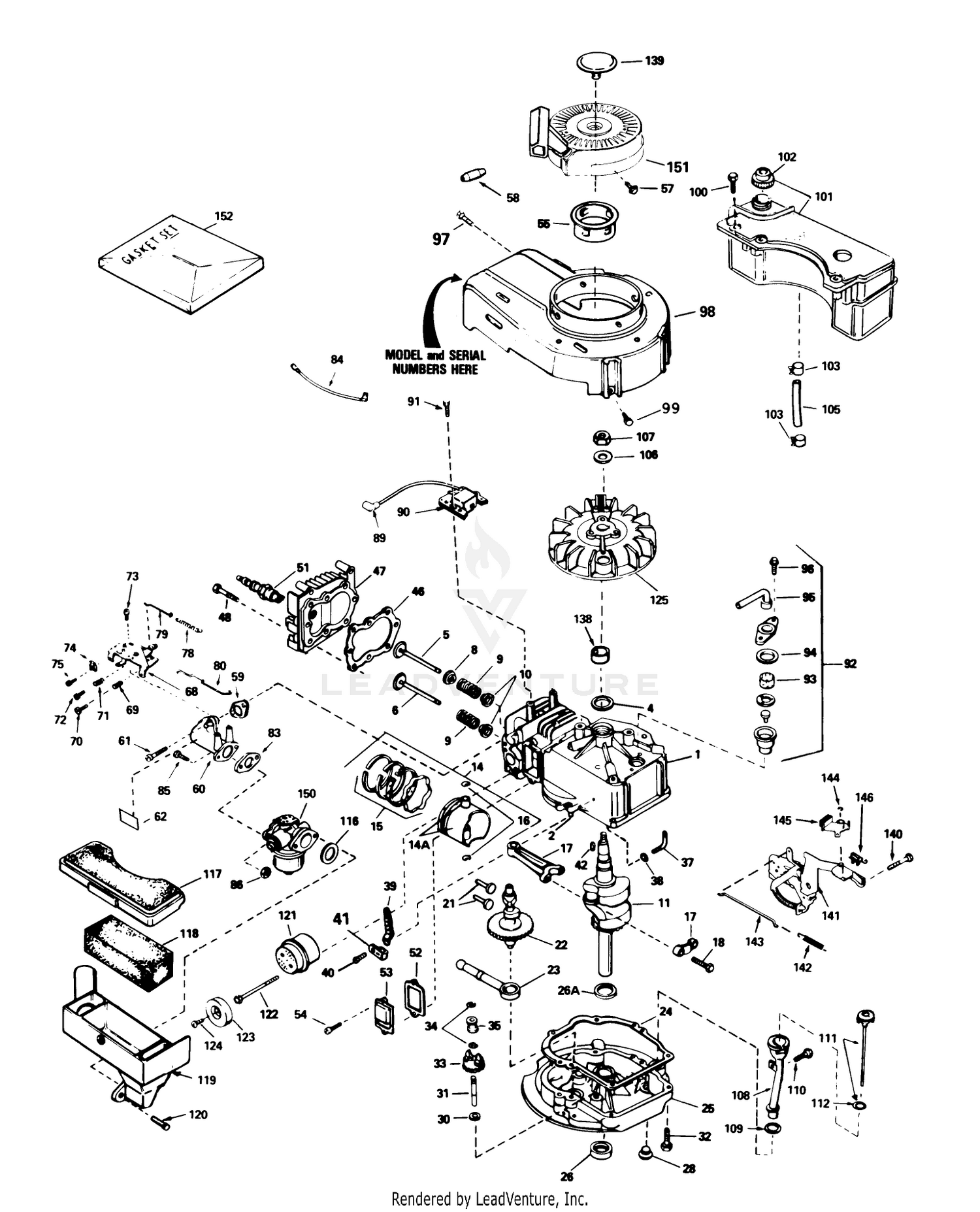 Engine Tecumseh Model No. Tvs100-44011a (continued) (used On Units With Serial No. 7004103  Up)