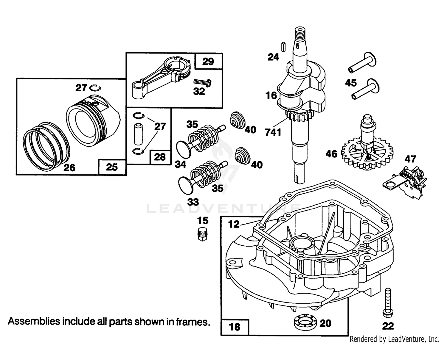 Engine Briggs  Stratton Model 122702-3188-01 2