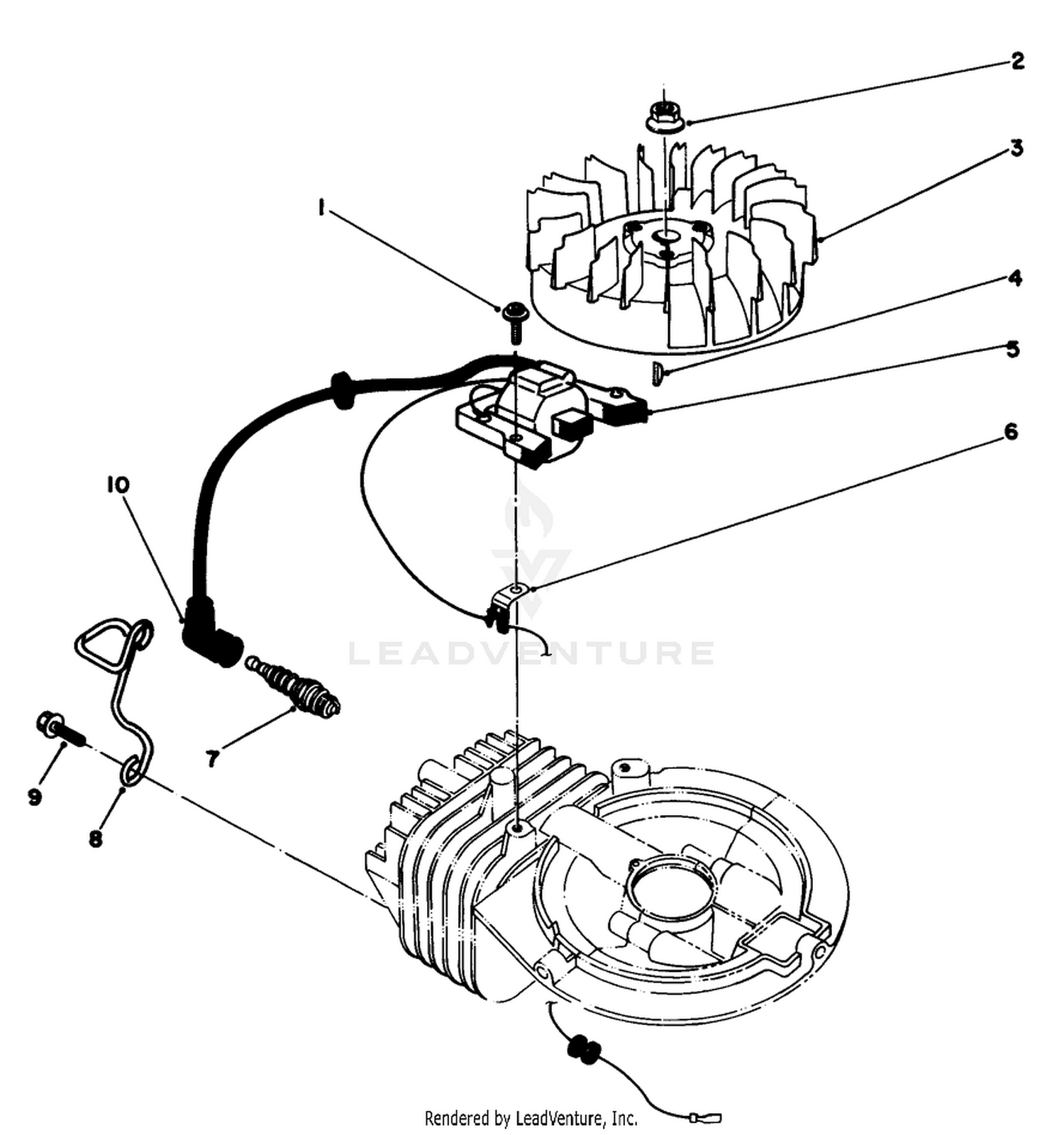 Engine Assembly Model No. 47pj8 (continued)