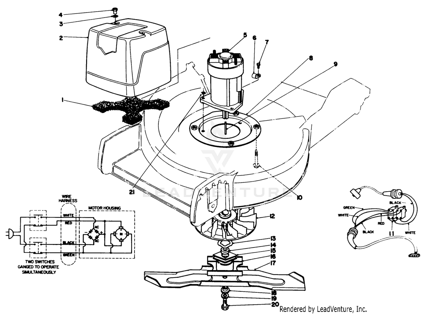 Motor  Blade Assembly