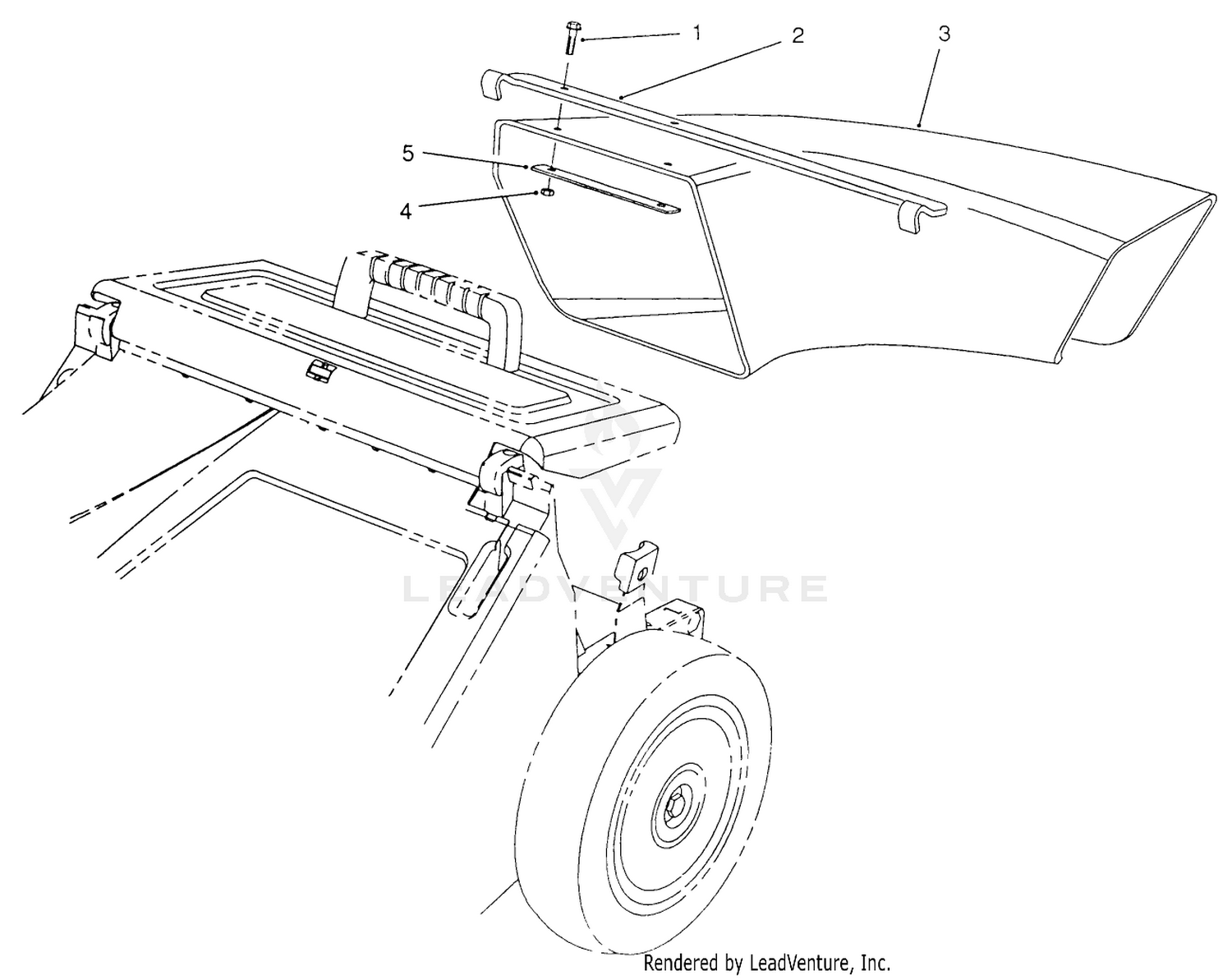 Side Discharge Chute Model No. 59112 (optional)