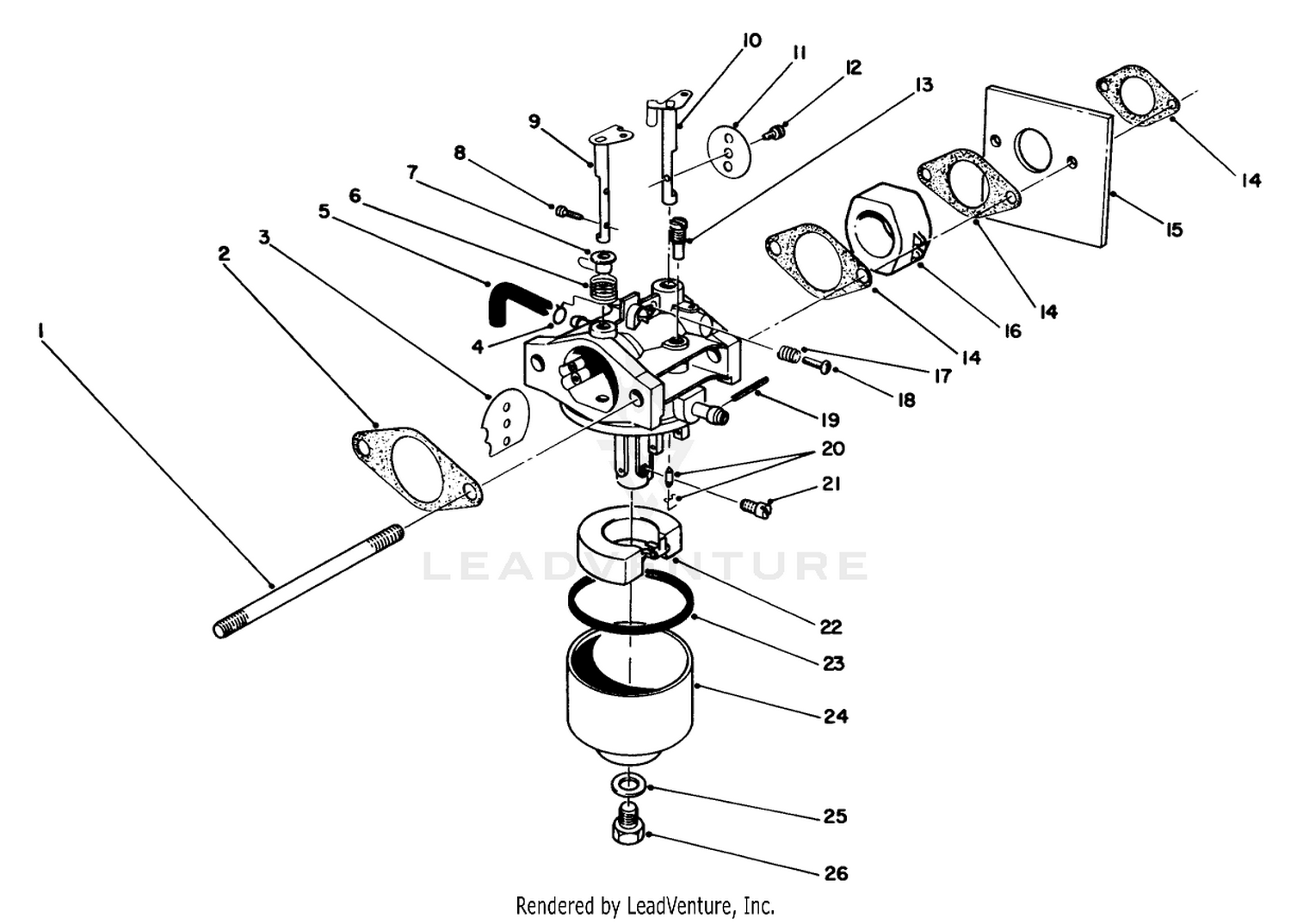 Carburetor Assembly (model No. 47pk9-3)